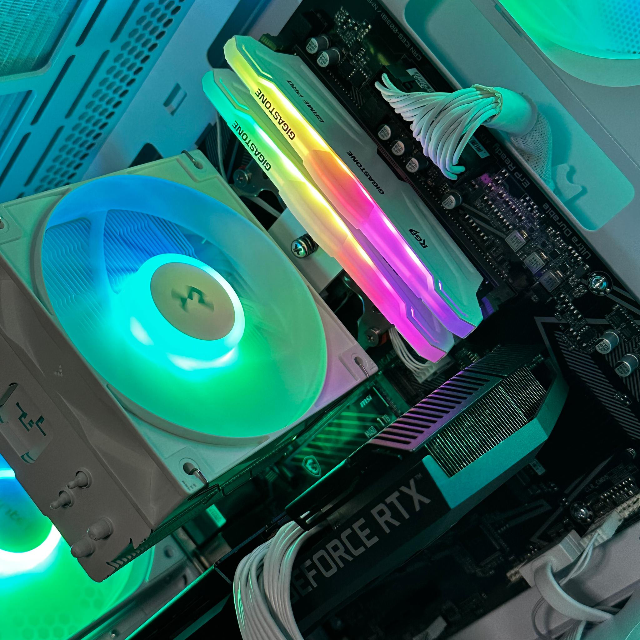 RTX 3070 Gaming PC | Ryzen 5 5600 | 32GB DDR4 | 1TB | RGB | WIFI | WHITE