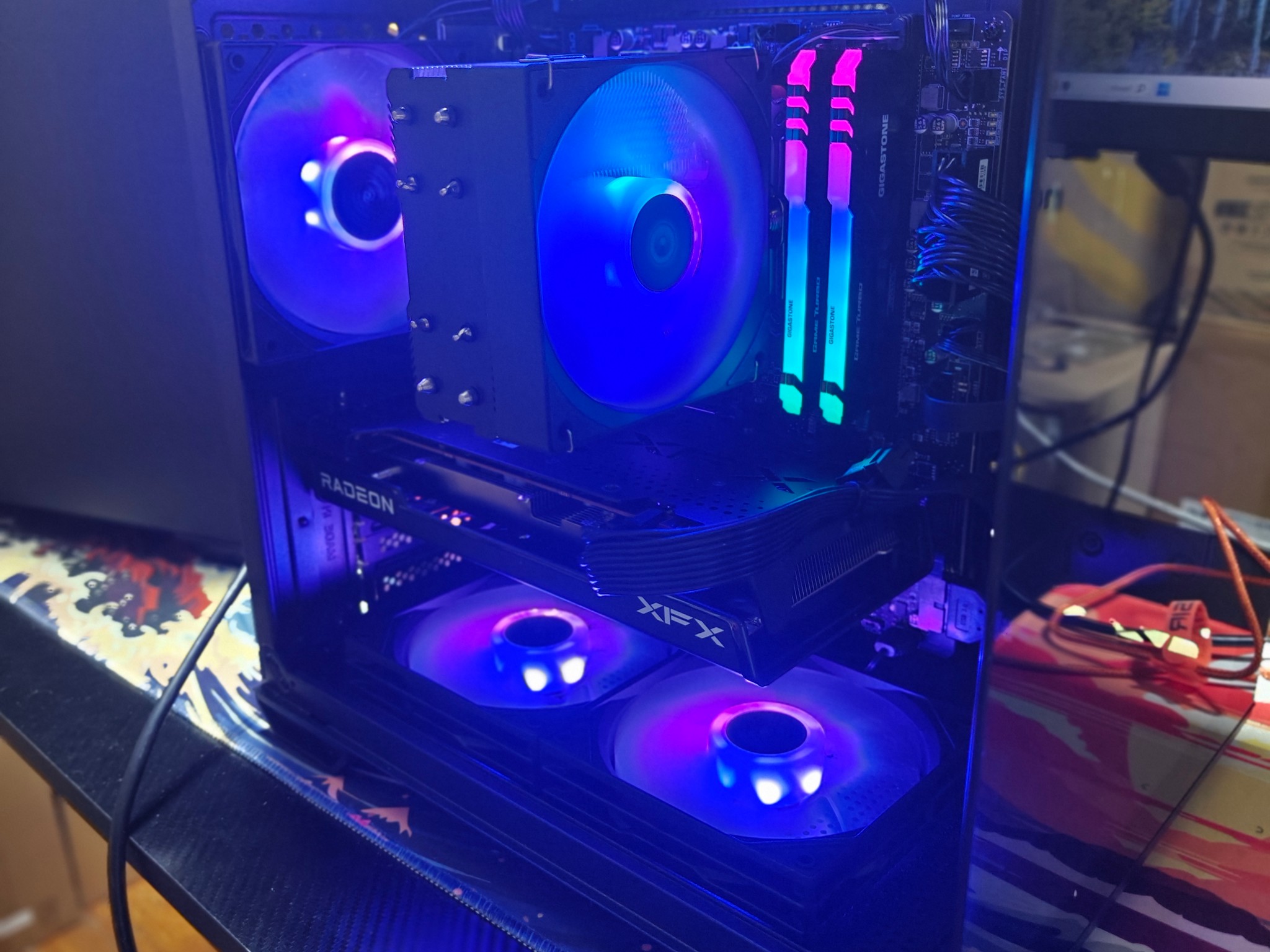 1080P/1440P OKINOS GAMING PC|AMD RYZEN 7 3700X|XFX AMD RX 7600 8GB|1TB SSD|32GB DDR4|WINDOWS 11 HOME