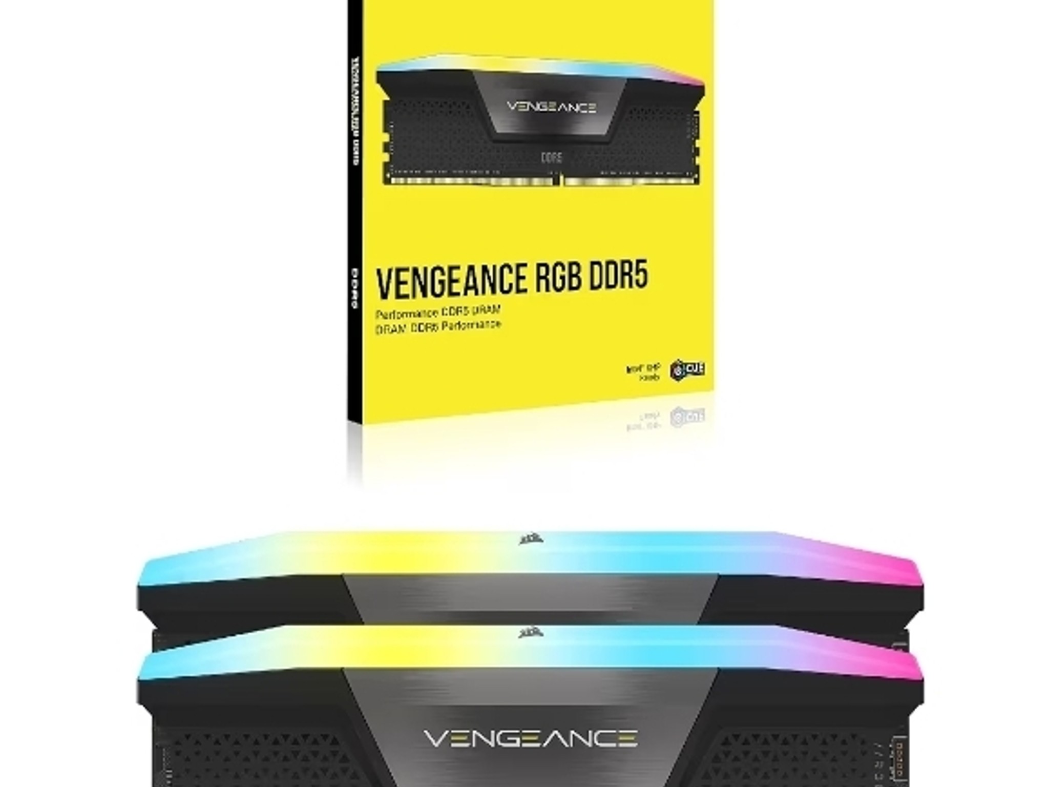 CORSAIR Vengeance RGB DDR5 RAM 128GB 6400MHz Black (CMH128GX5M2B6400C42)