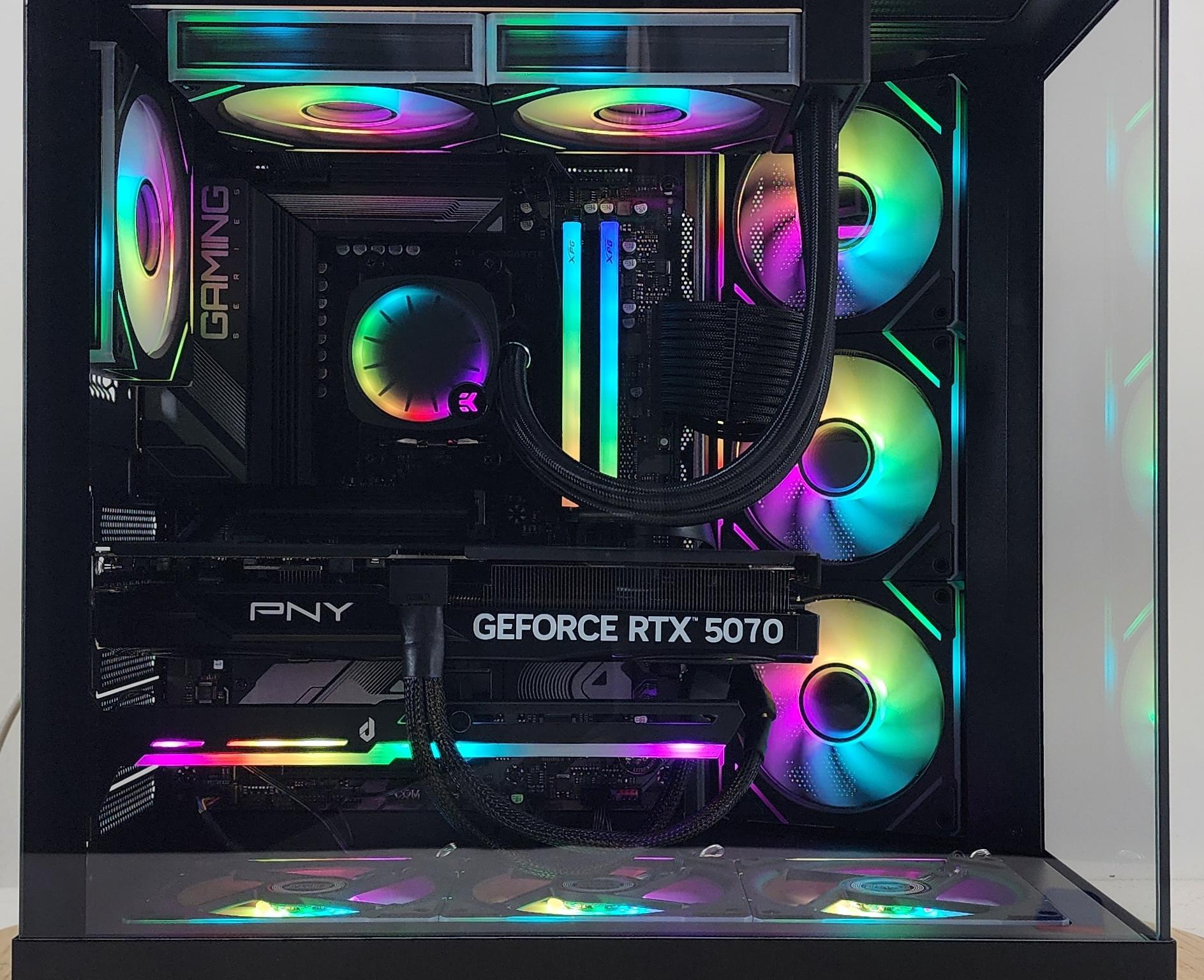 Gaming PC Ryzen 7 7700 32GB RAM 1TB SSD RTX 5070 12GB Windows 11 Computer