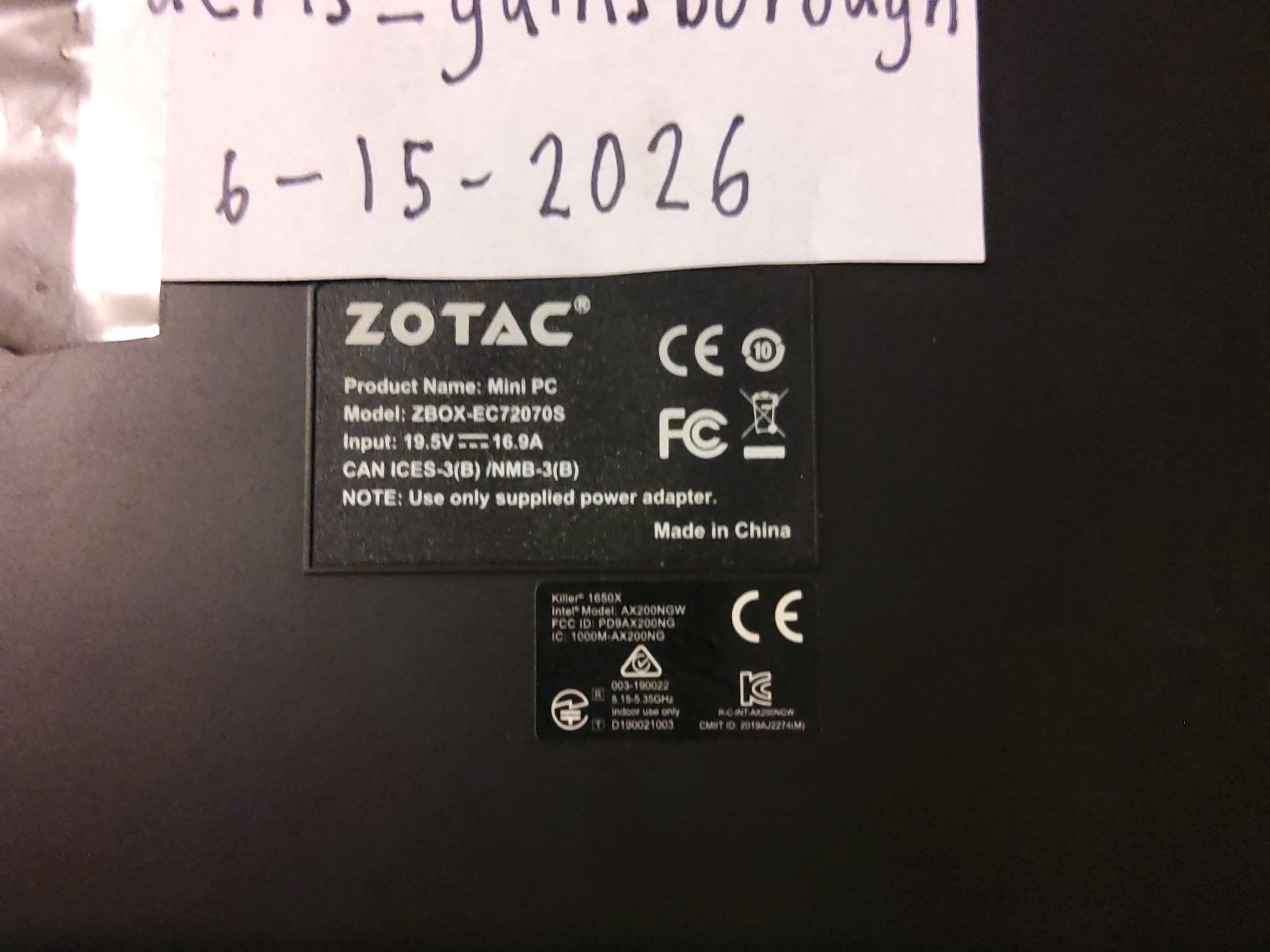Zotac Magnus EC72070S Mini PC