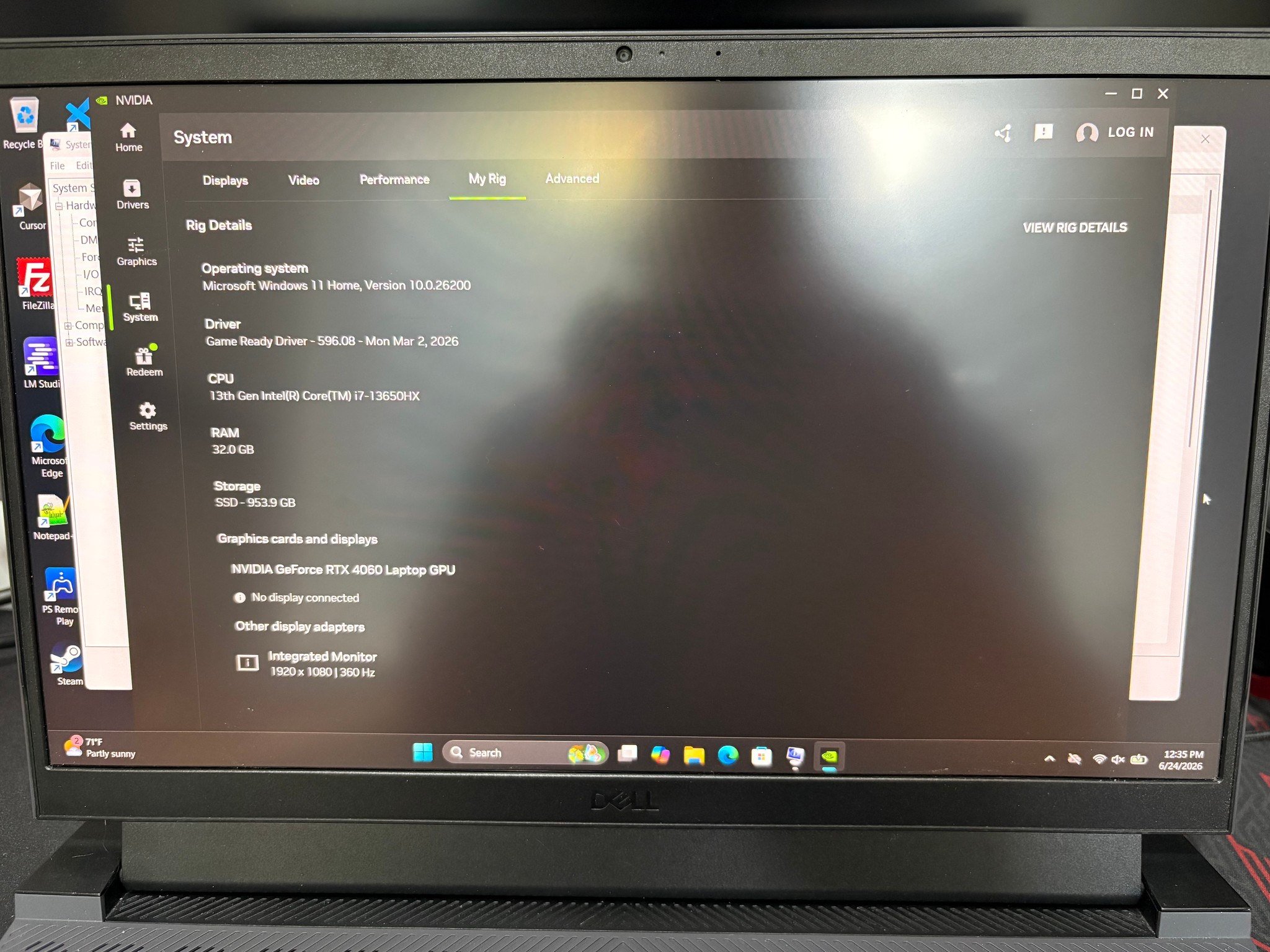 Dell G15 5530 Gaming Laptop – RTX 4060 | i7-13650HX | 32GB RAM | 1TB SSD | 300Hz IPS