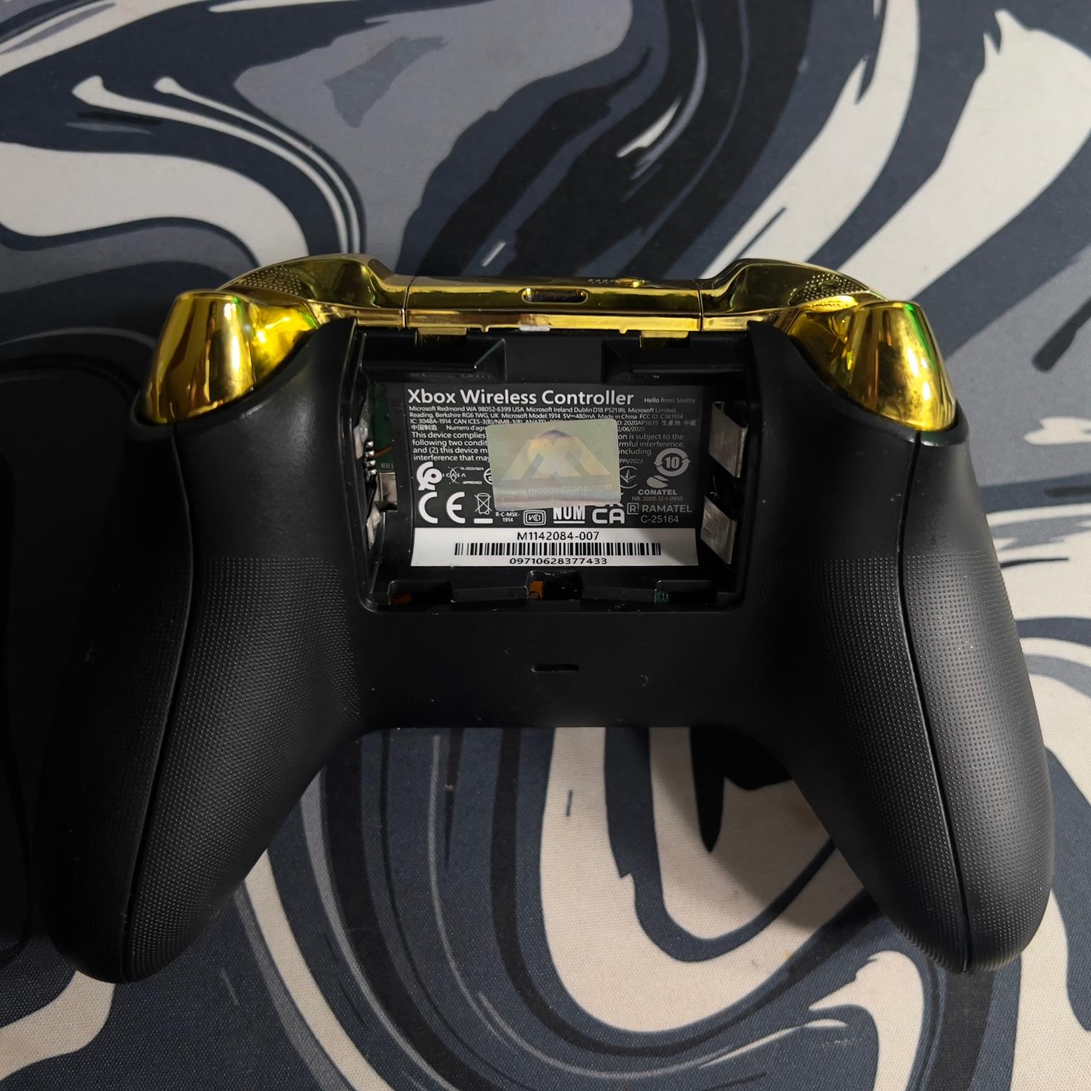 Black & Gold Xbox Series X Custom Modded Controller – MZ Titan 2.0 FPS Pack + Aim & Recoil