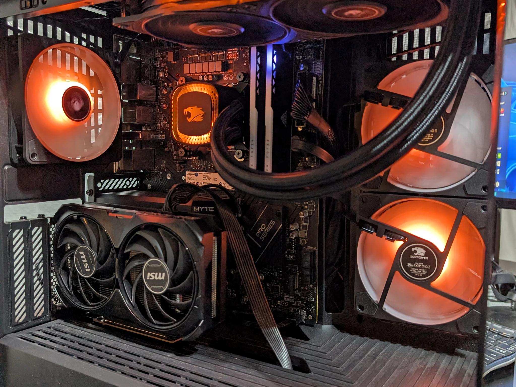 iBUYPOWER RGB PC- i7 13700K | RTX 4060ti 16GB | 32GB DDR5 | 2TB SSD | AIO + 6 Fans | HYTE Y40 Case