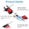 AC1200 WiFi 5 PCIE WiFi Adapter Wireless Network Card