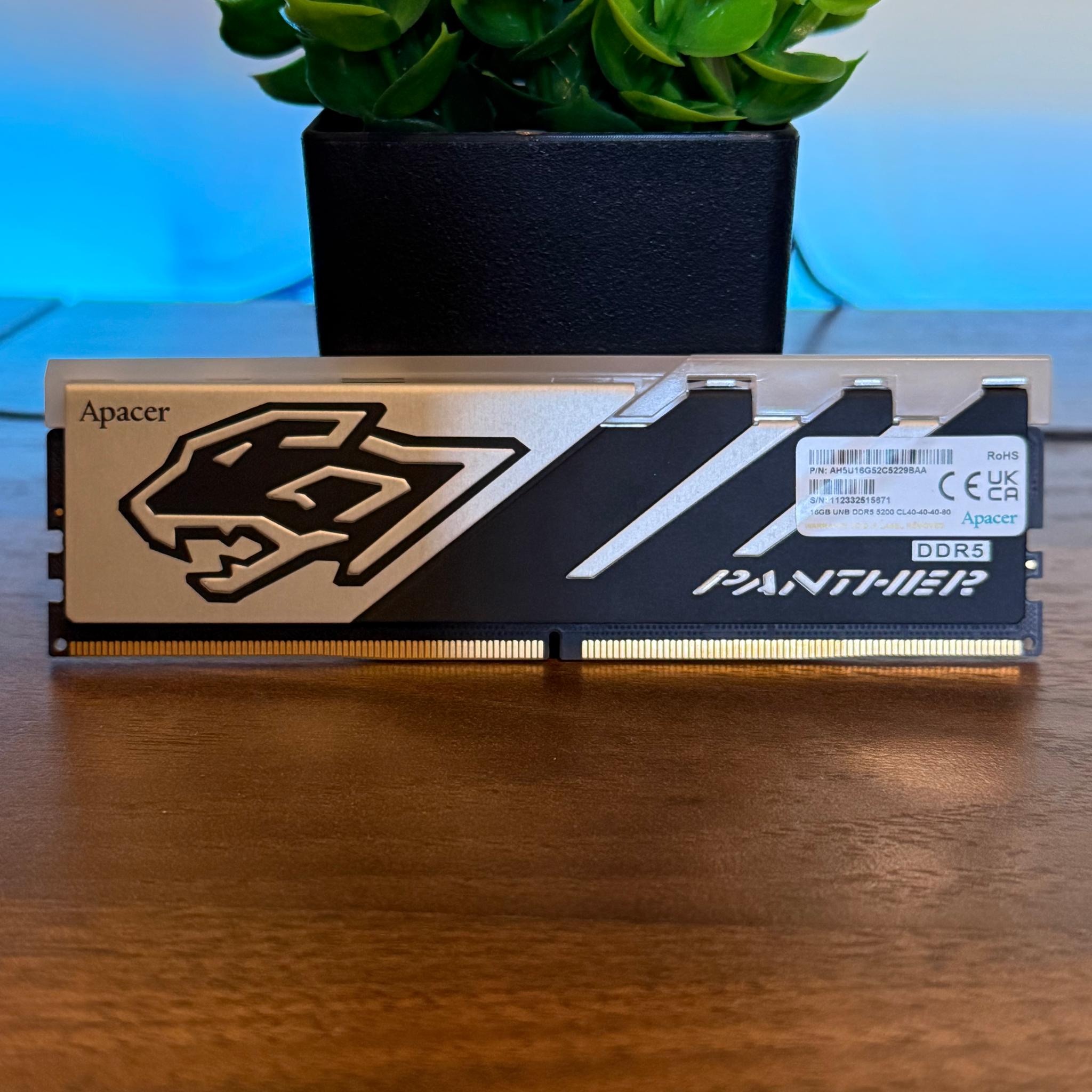 Apacer Panther 16GB (1x16GB) RAM DDR5 5200MHz CL40 RGB