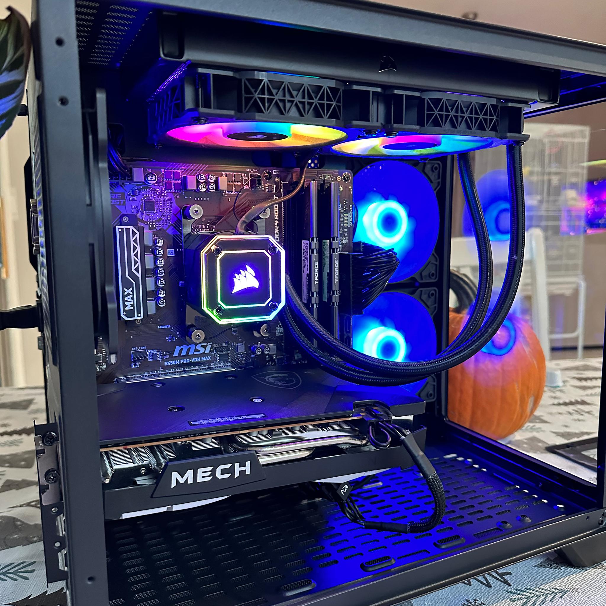 🔥🔥New prebuilt gaming pc Ryzen 9 3900x / 980 pro 1 TB SSD / 16 GB DDR4 /  Radeon RX 6600 XT MECH 🔥🔥