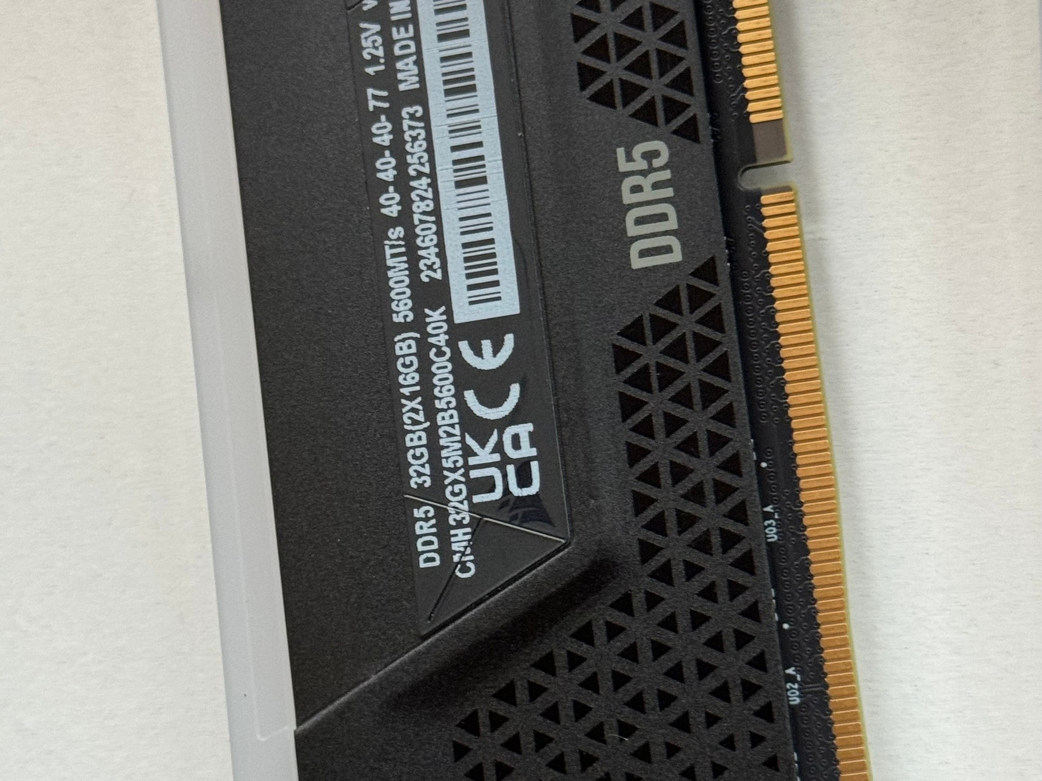 Corsair  vengeance 32 GB DDR5 5600MT/s