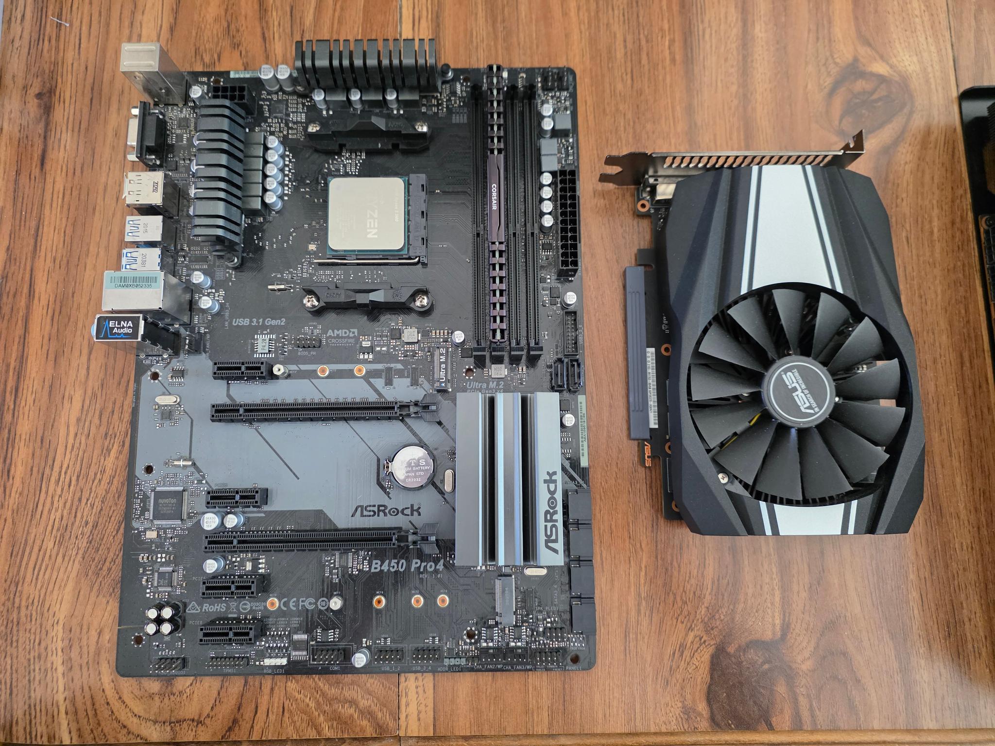 Used Ryzen 3 3100 + B450 Pro4 + 16GB DDR4 2400MHz + GTX 1650 Super 4GB Gaming Bundle