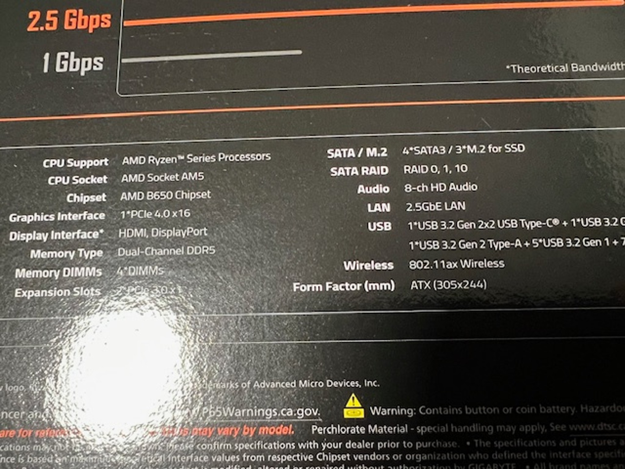 Gigabyte B650 Gaming X AX V2 AMD AM5 ATX Motherboard