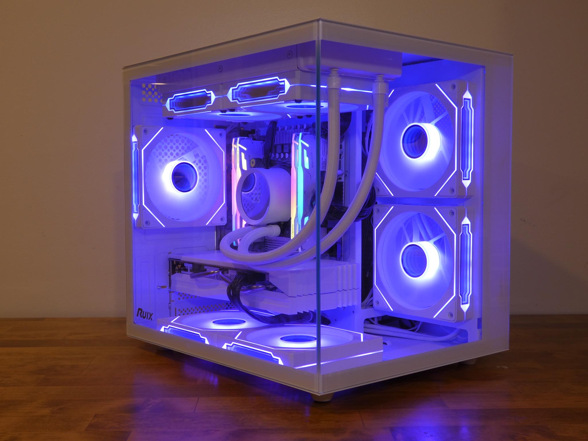 Custom All White Gaming PC | RX 580 8GB | Xeon 12-Core | 32GB RAM | 1TB NVMe SSD | RGB