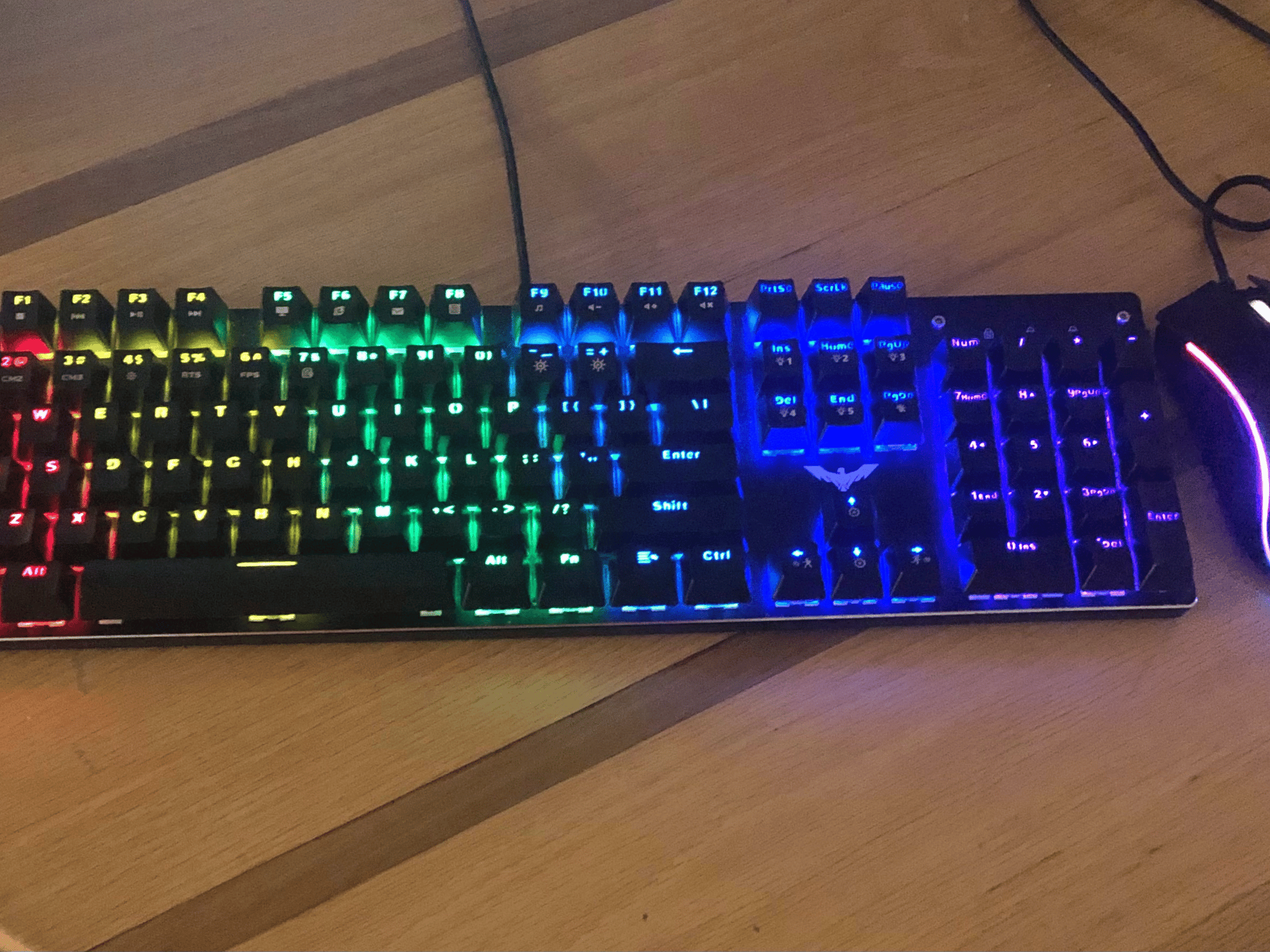 Tape modded gaming keyboard and mouse combo
