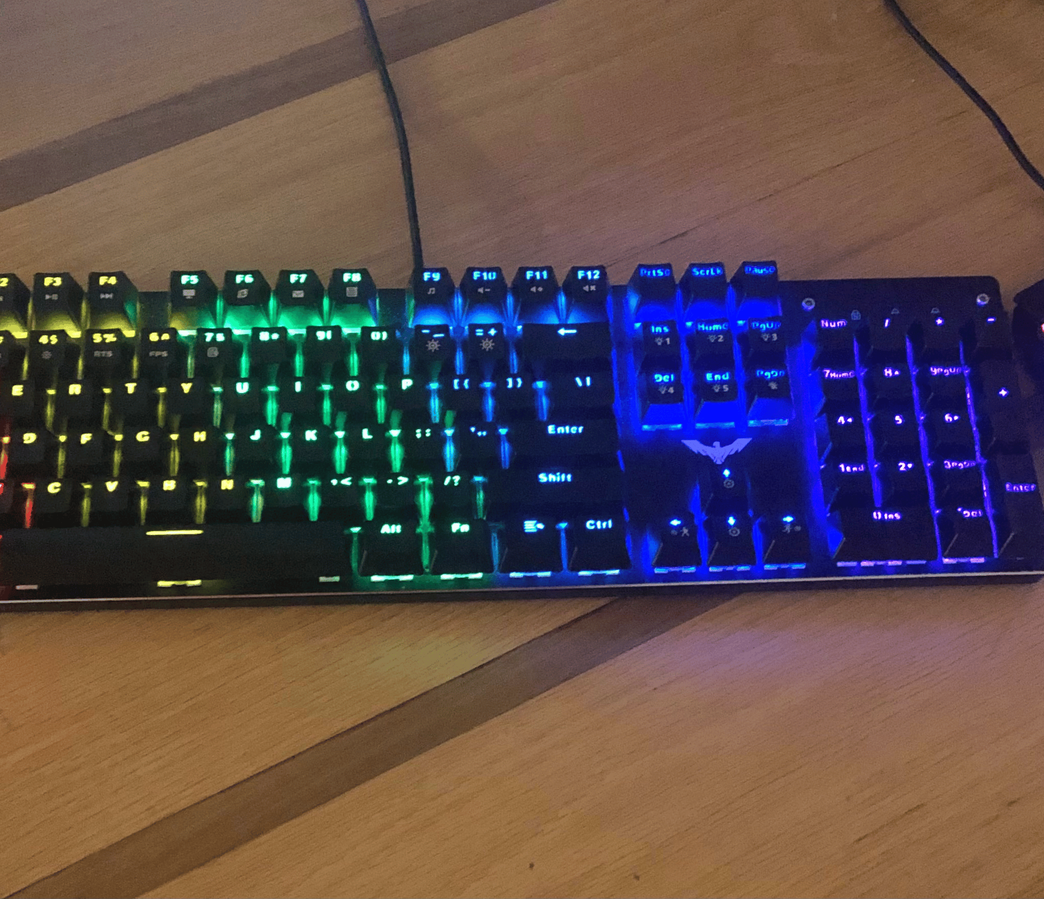 Tape modded gaming keyboard and mouse combo