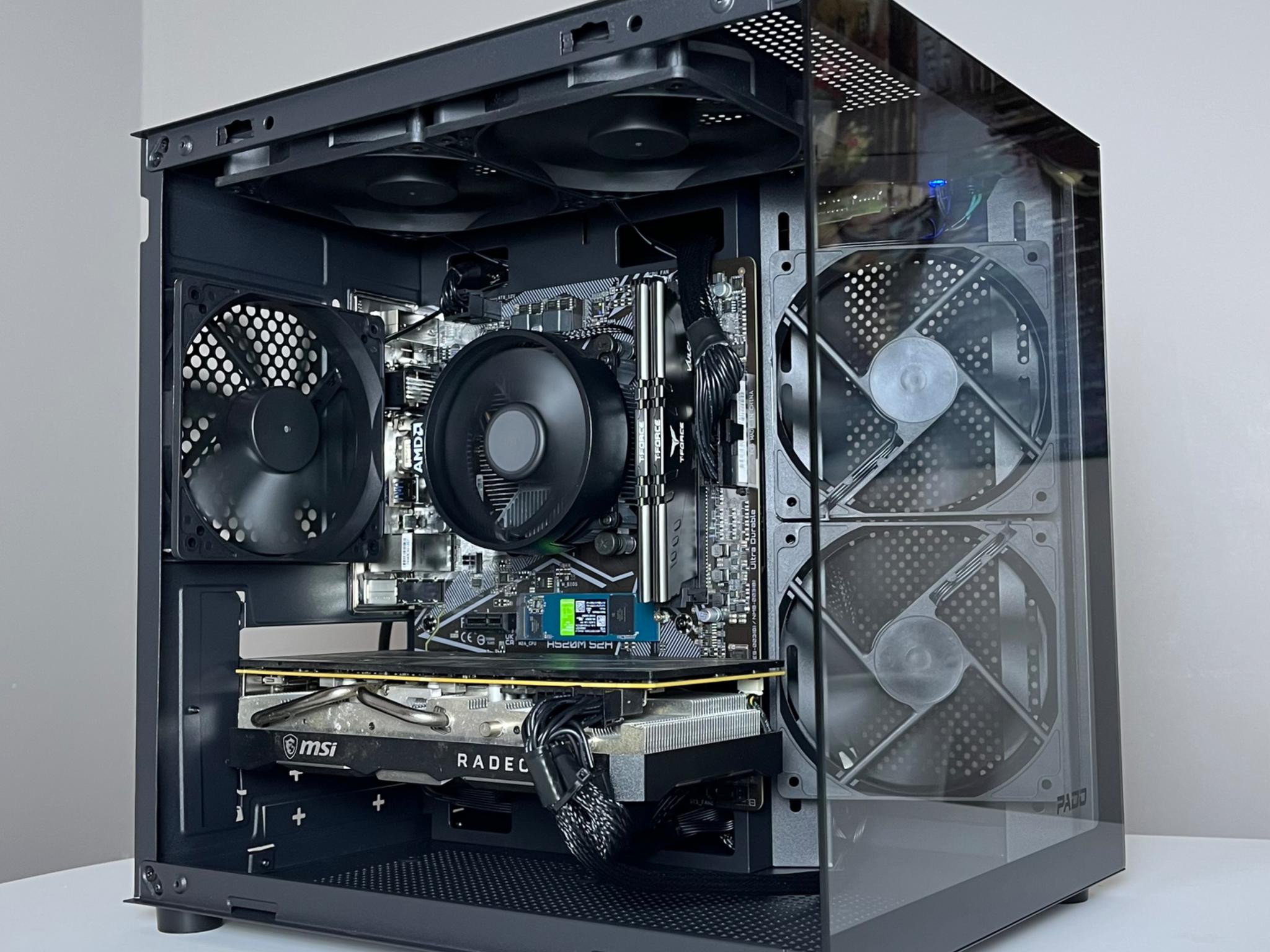 🖤ALL BLACK🖤 🚫NO RGB🚫 ▪️PURE PERFORMANCE▪️ MAX FPS/$$ CUSTOM GAMING PC ◼️RX 5700XT◼️RYZEN 5◼️