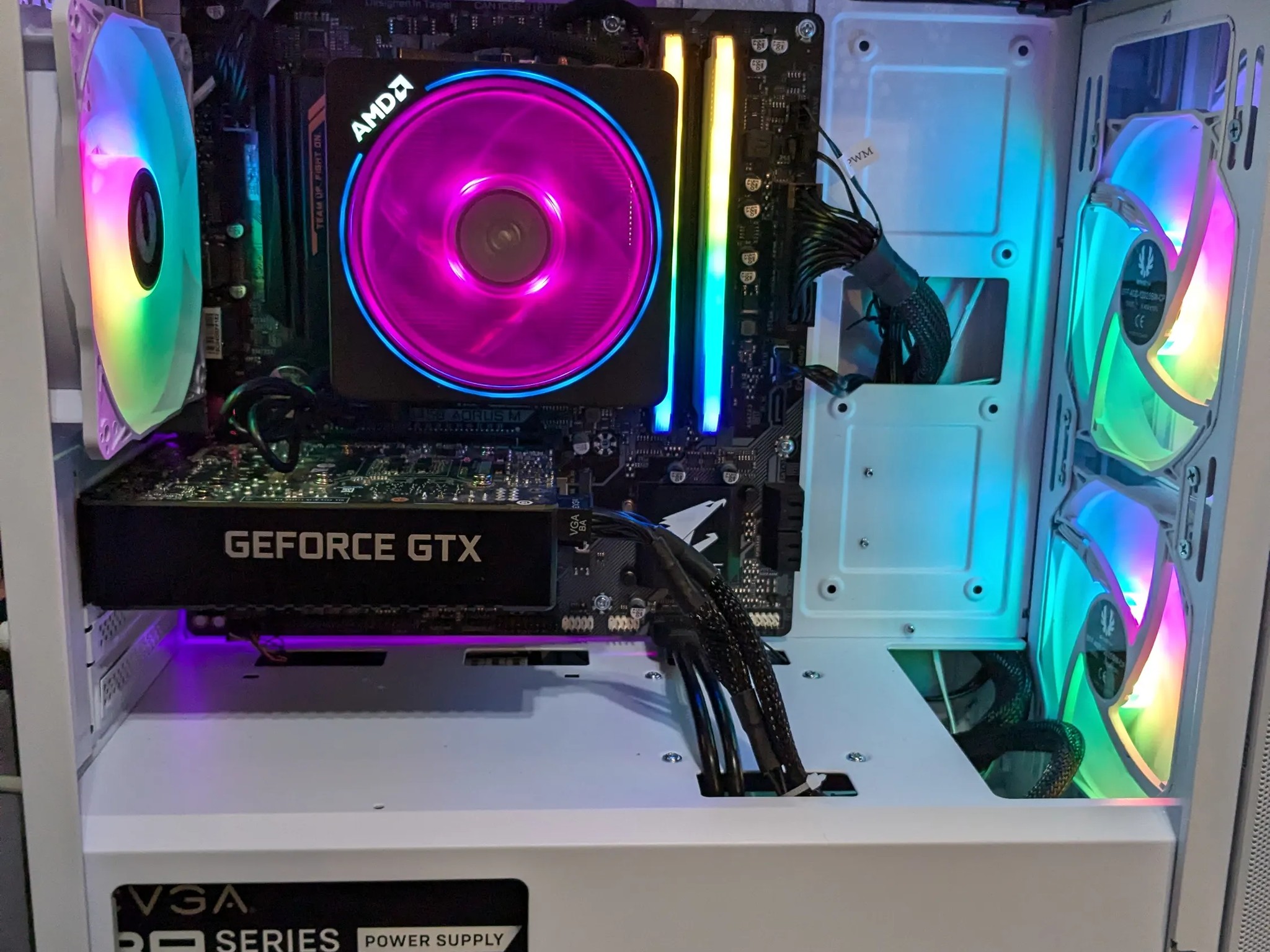 FREE SHIP|| AM4 Upgrade Path || Ryzen 3 3200G, 16GB DDR4, GTX 1660 SUPER 6GB, 512GB SSD, Wifi, RGB