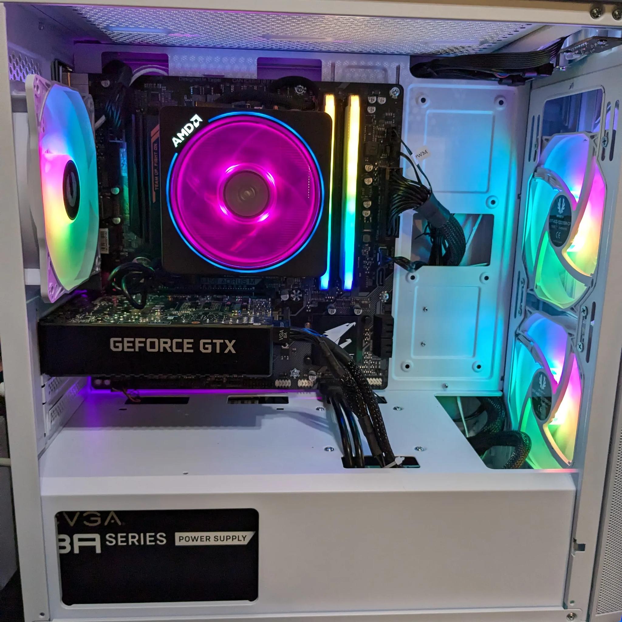 FREE SHIP|| AM4 Upgrade Path || Ryzen 3 3200G, 16GB DDR4, GTX 1660 SUPER 6GB, 512GB SSD, Wifi, RGB