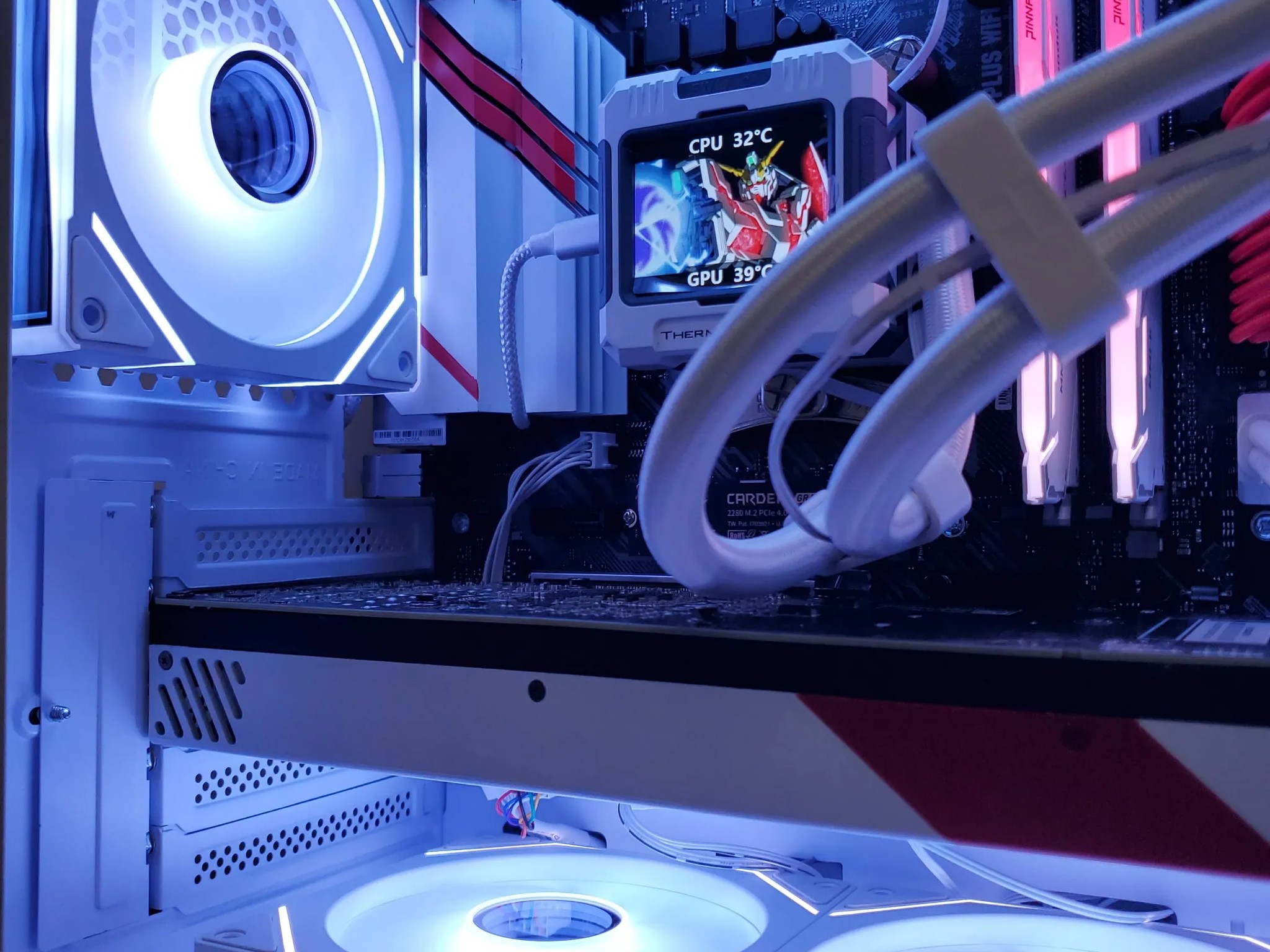 *White Base* Custom Gaming PC | RTX 3070 | Ryzen 5 | LCD AIO | 32GB DDR4 RAM | 1TB NVME SSD | Wifi