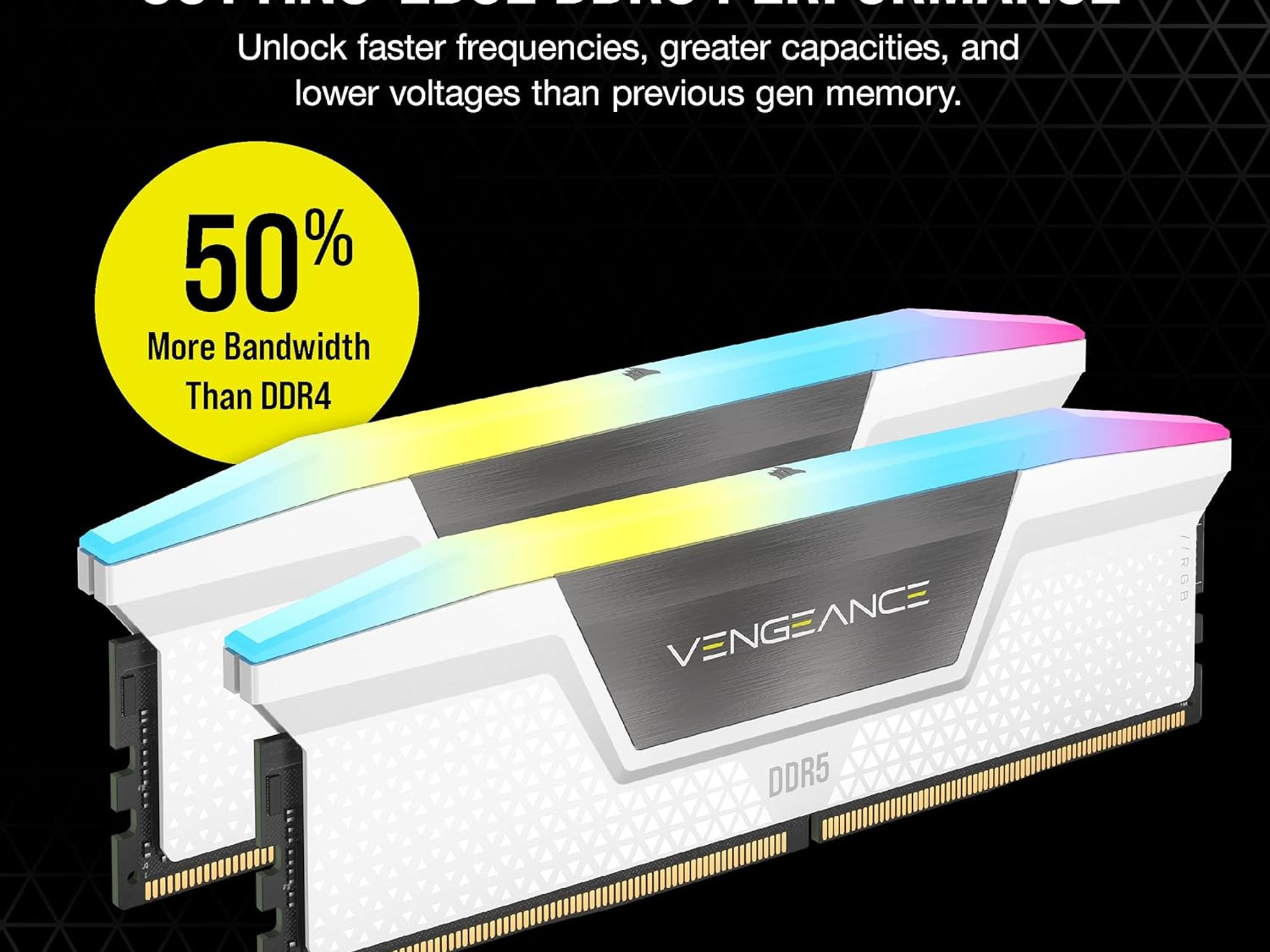 32GB DDR5 6000MT/S Corsair Vengeance RGB (2 Dummy Sticks for RGB Included)