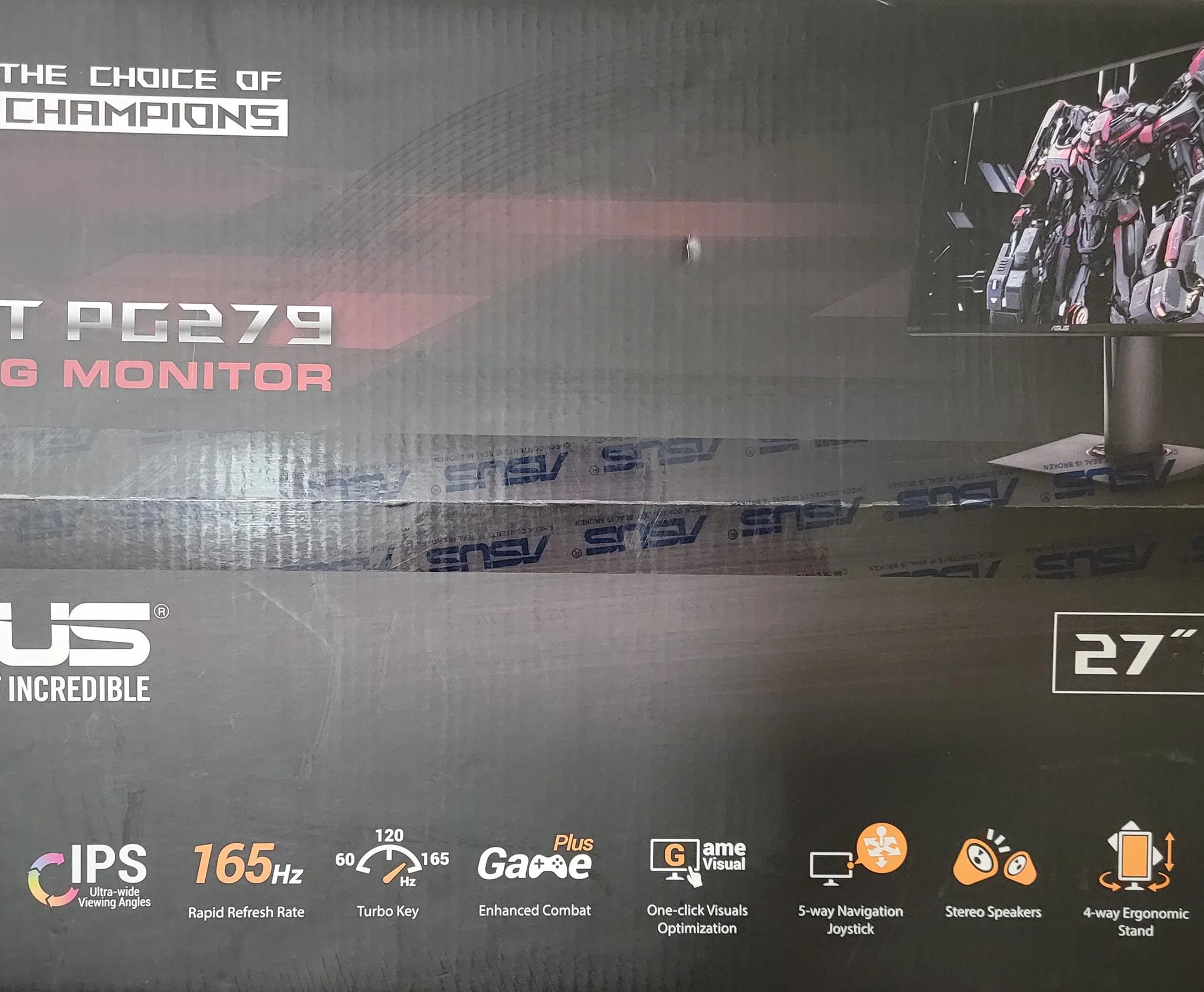 ASUS ROG Swift 27 inch 1440P Gaming Monitor PG279Q - IPS, 144Hz, G-SYNC Module, Adjustable Ergonomic