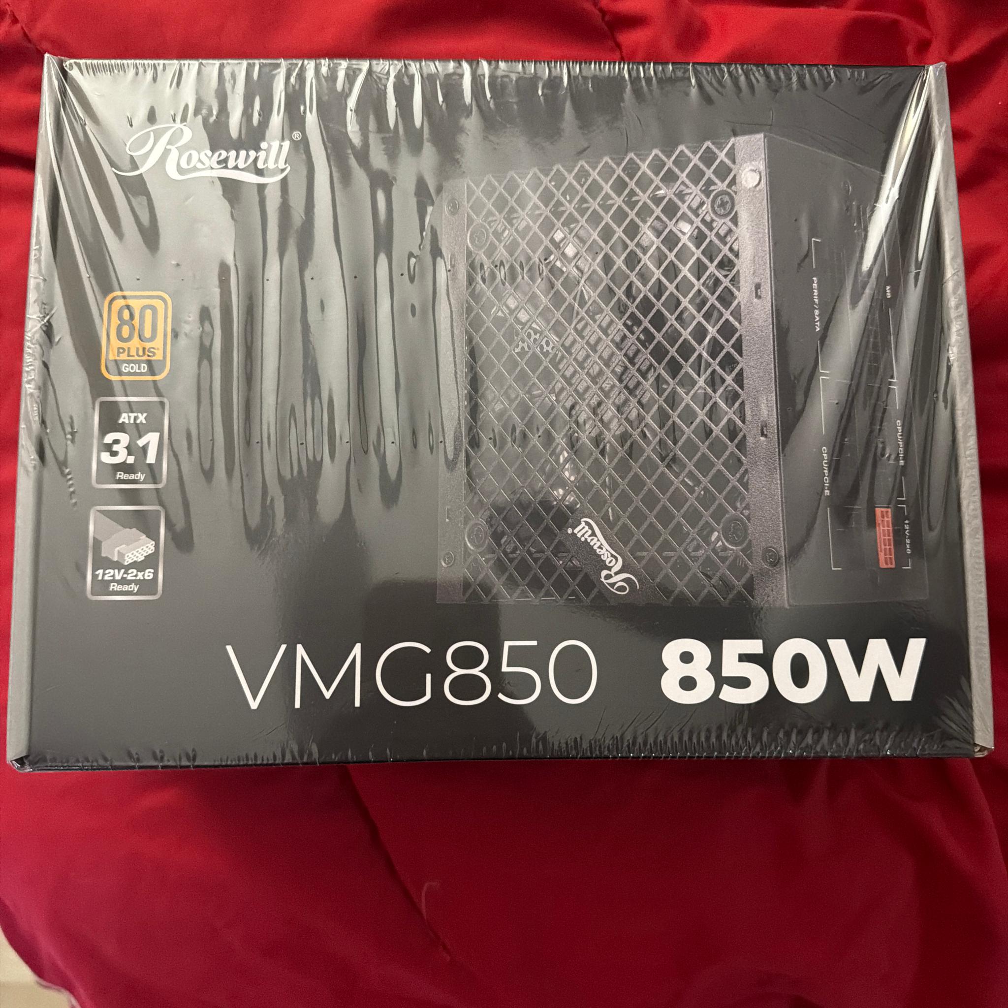 🔥 BRAND NEW SEALED 850W ATX 3.1 PSU – PCIe 5.1 12V-2x6 | 80+ GOLD | RTX 40/50 READY⚡
