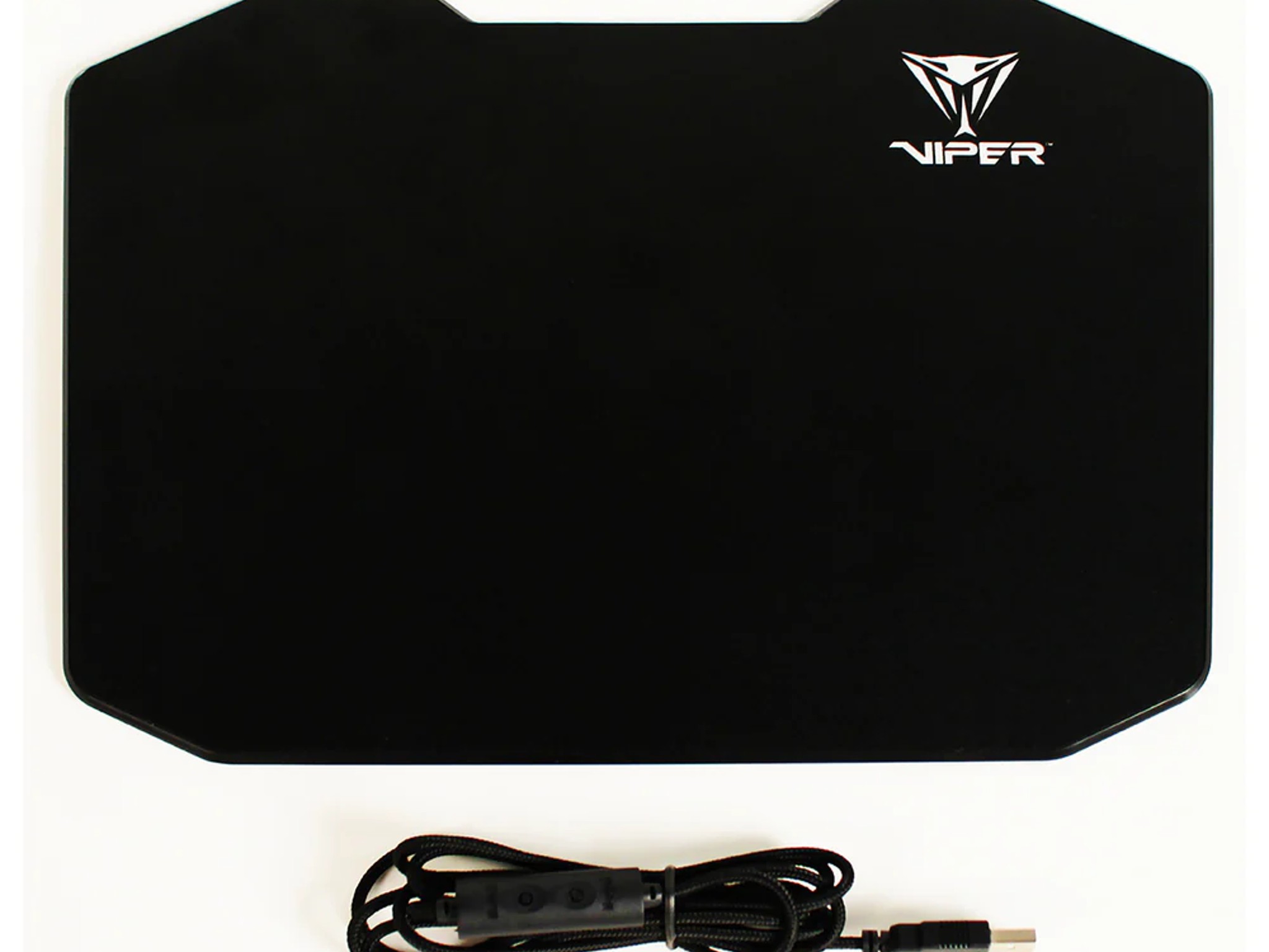 Patriot Viper LED Mouse Pad - Smooth ABS Surface - High Grip Rubber Backing - Braided Cable