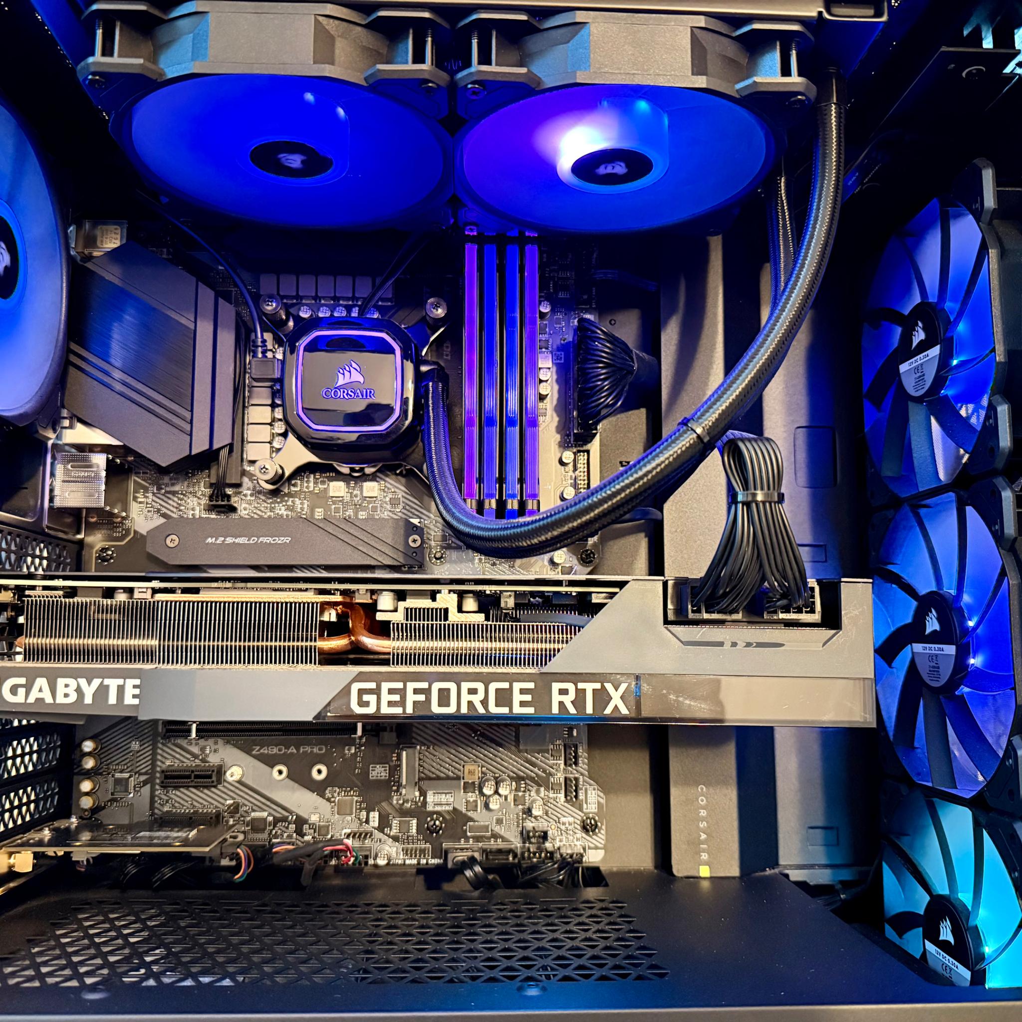 Corsair Vengeance i7200 Gaming PC, RTX 3080, i9-10850K, 32GB RAM, 1TB SSD + 2TB HDD, Wifi, Win 10