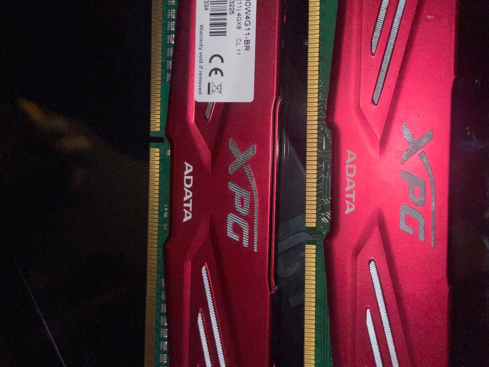 2x4gb Memory 1600Mhz 1.5v