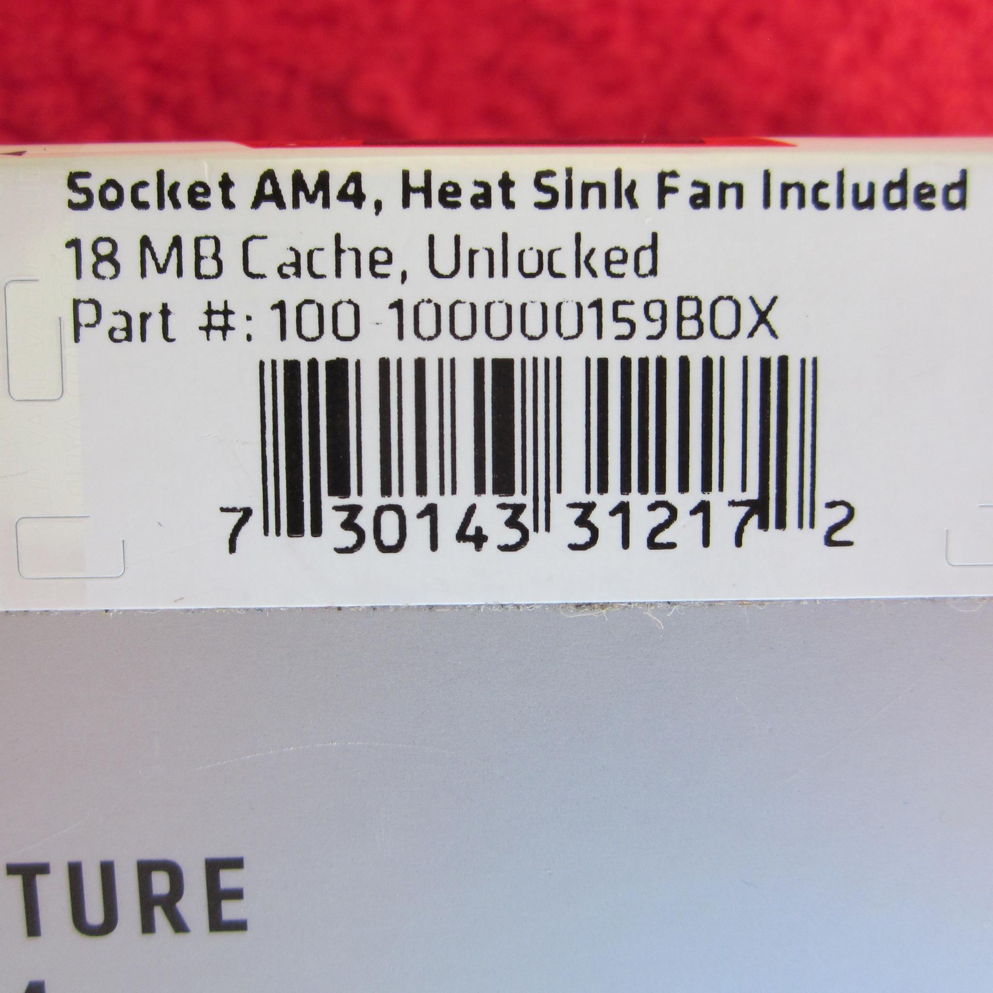 NEW! AMD Ryzen 3 3300X Processor (100-100000159BOX)