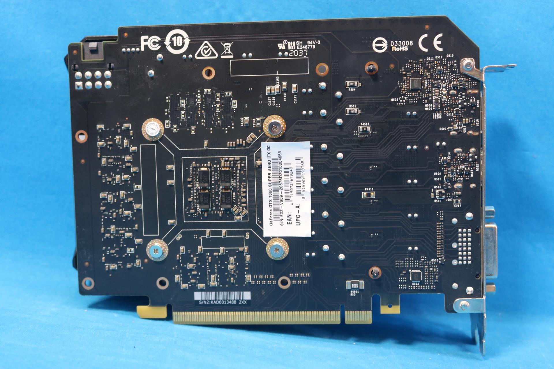 MSI NVIDIA GeForce GTX 1660 Super Aero ITX OC 6GB GDDR6 PCIe 3.0 Desktop GPU MS-V809