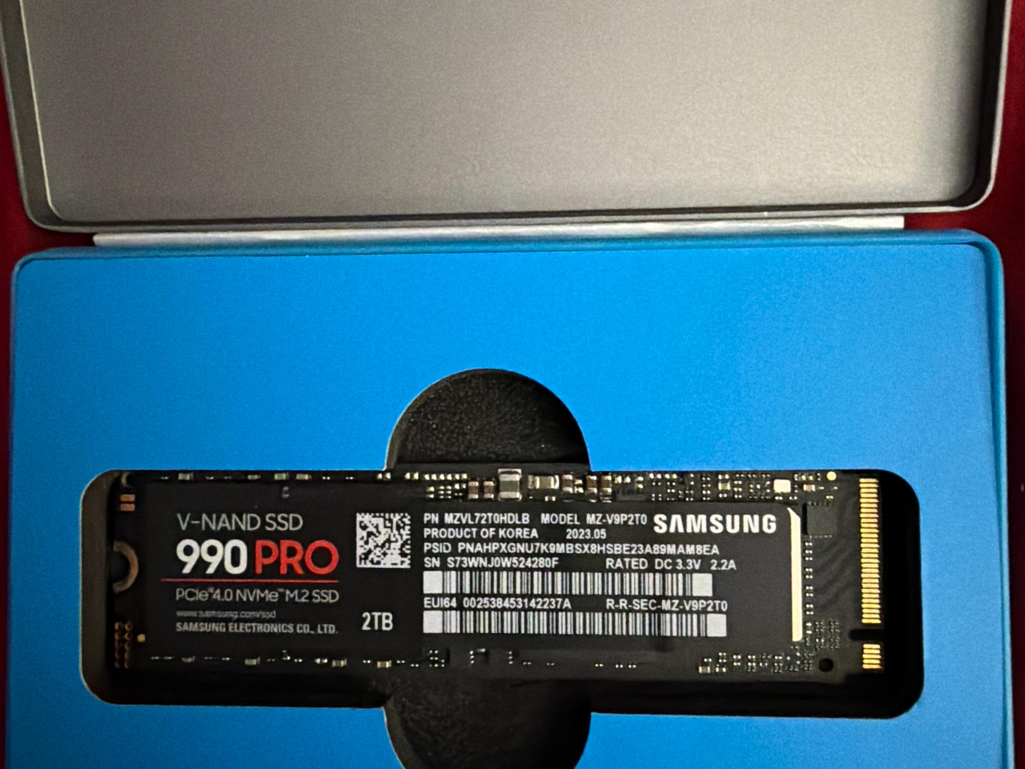 2TB Samsung 990 Pro New Open Box Gen 4 King!