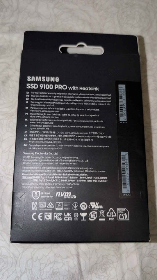 2TB Samsung 9100 Pro w/ Heatsink Brand New Unopened