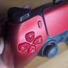 Esports Ready, TMR upgraded,  Fully Modified Volcanic Red PS5 Dualsense Controller