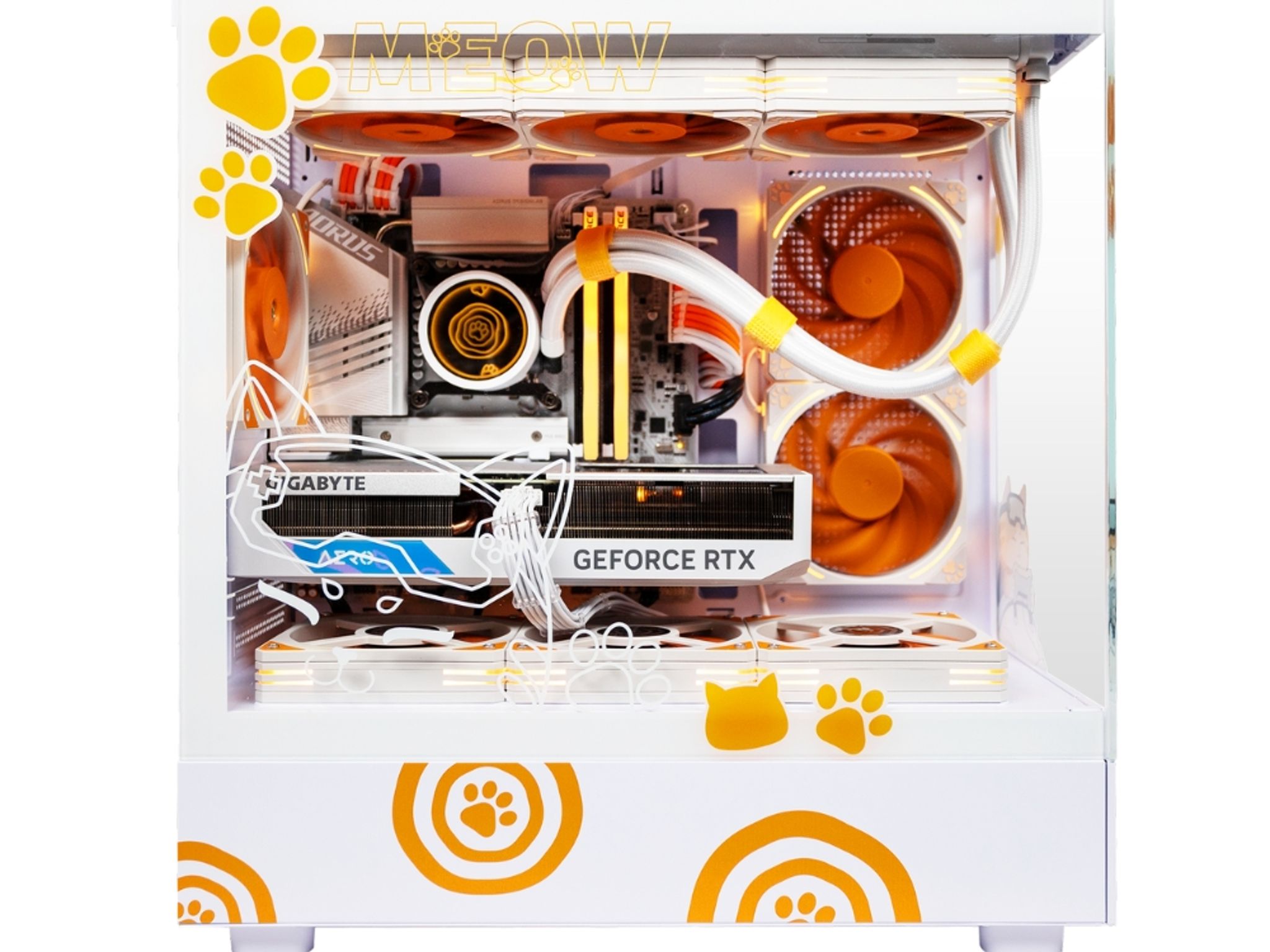 😻GAMEOW PRO😻Gaming PC 🍊 RTX 4070 12GB 🧡 i7-13700KF 🍊 32GB DDR5 🧡 1T M.2 🍊 Windows 11 Home