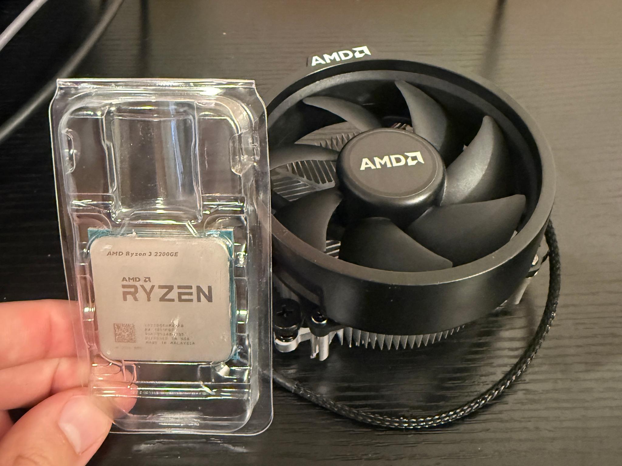 AMD Ryzen 3 2200GE With Wraith Stealth Cooler. 35w Low Power CPU With Radeon Graphics