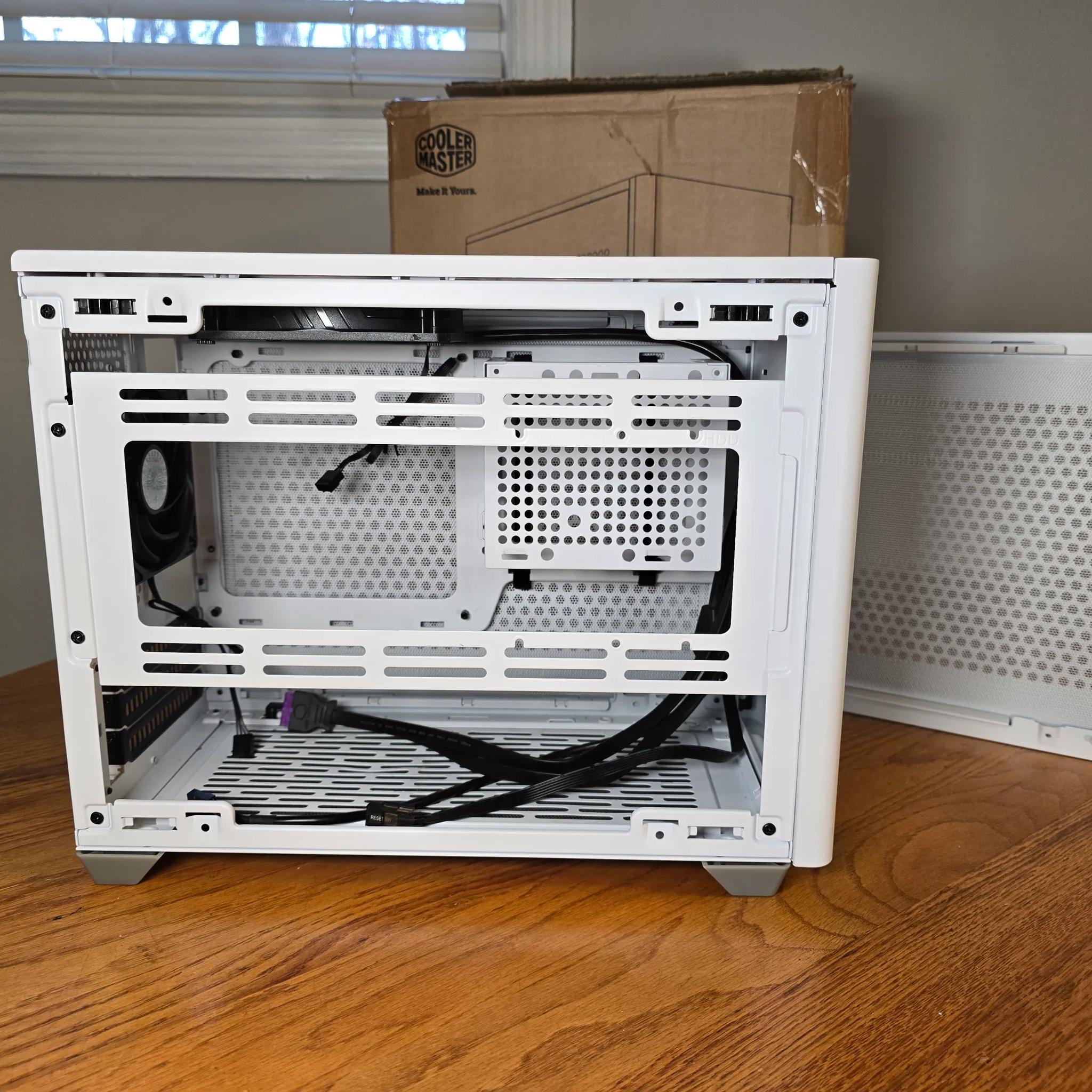 Cooler Master MasterBox NR200 Mini ITX White Desktop Case *Includes 2 Fans!!*