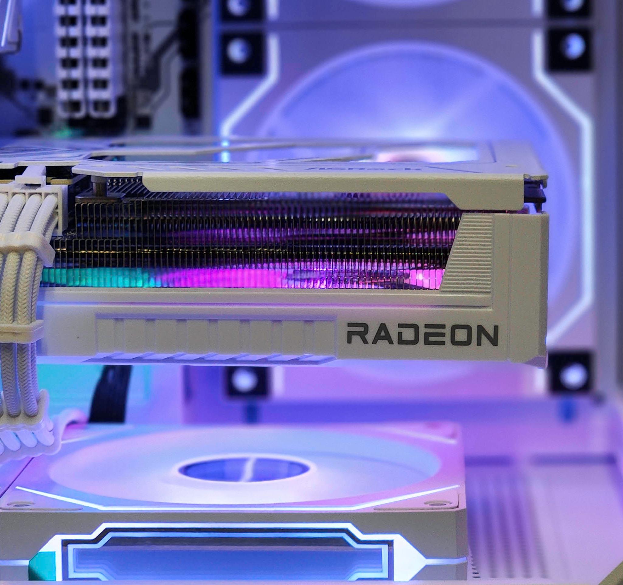 RX 9060 XT 8GB | ALL WHITE Custom Gaming PC | Ryzen 5 5500 |  16GB DDR4 | 1TB SSD | Win 11 Pro