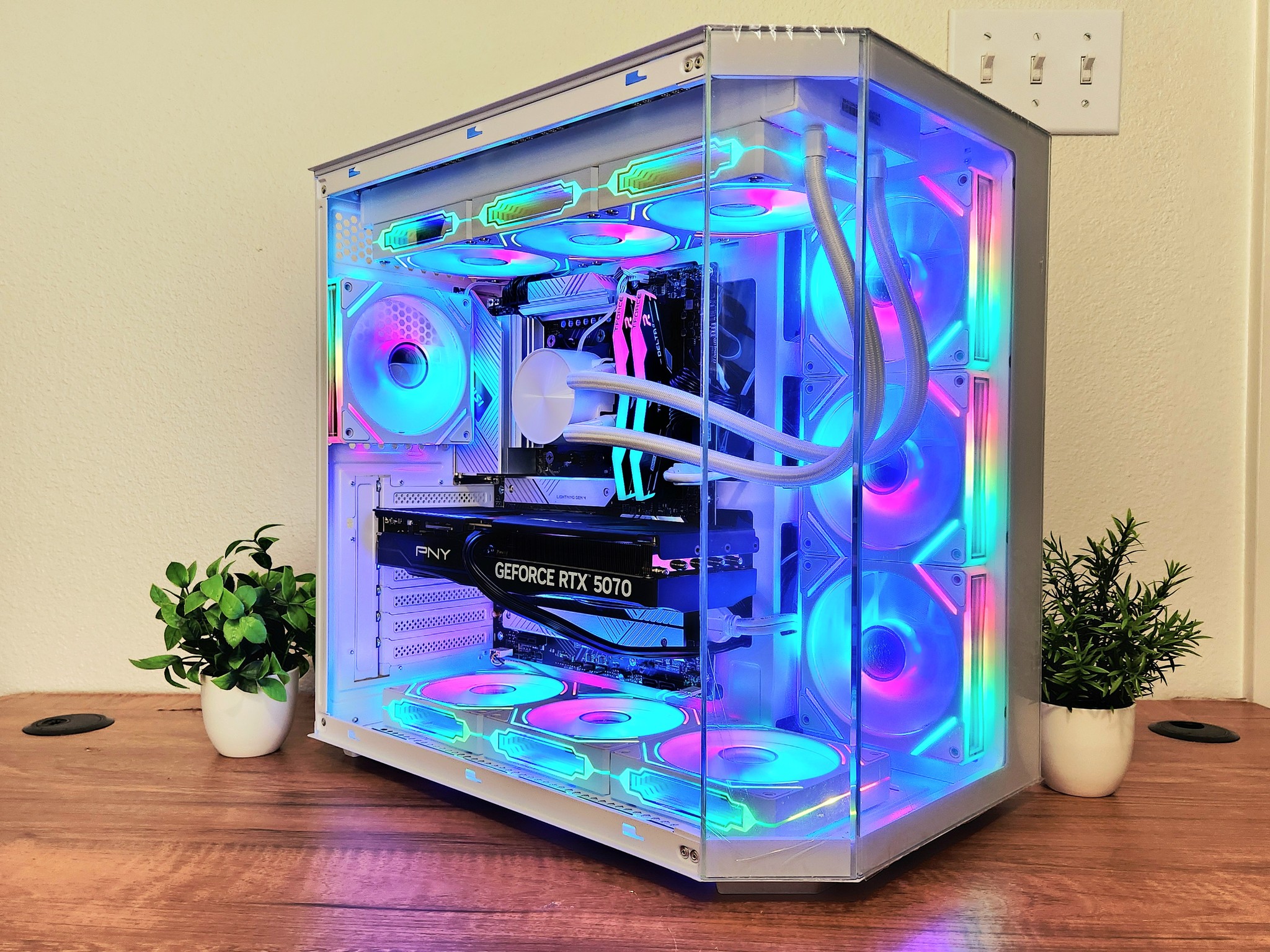 "White Stallion" Gaming PC | RTX 5070 OC | RYZEN 5 7500F | 32GB DDR5 | 1TB M.2 SSD | WINDOWS 11 PRO