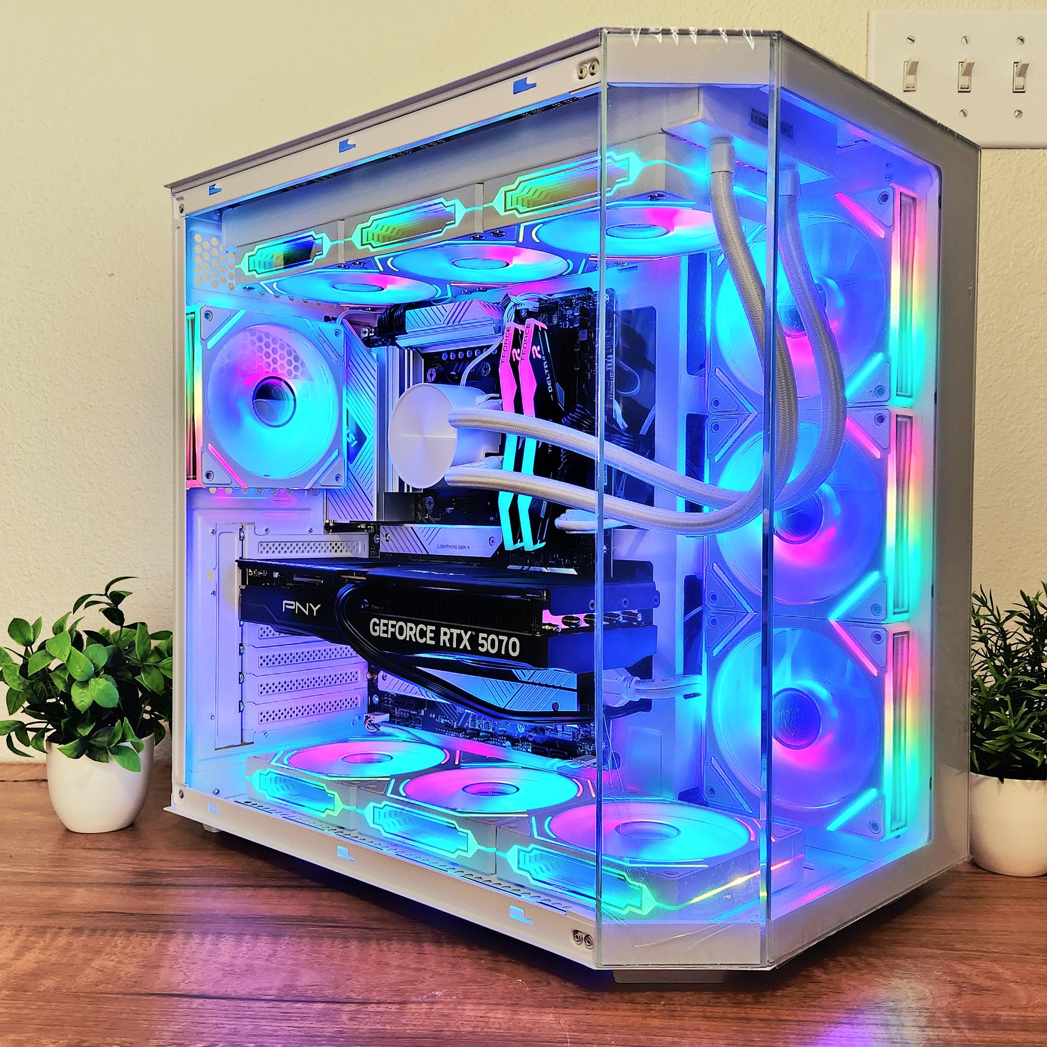 "White Stallion" Gaming PC | RTX 5070 OC | RYZEN 5 7500F | 32GB DDR5 | 1TB M.2 SSD | WINDOWS 11 PRO