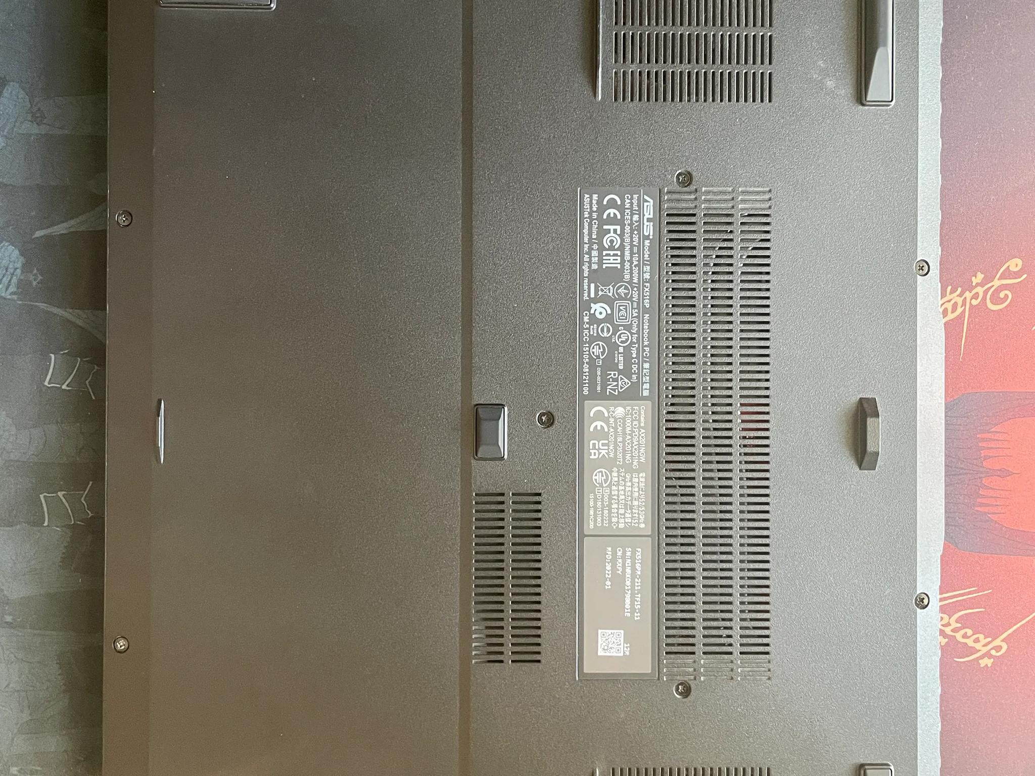 Asus TUF Dash F15 FX516P i7-11370H 16GB RAM 500GB SSD 15.6" FHD 144Hz RTX 3060
