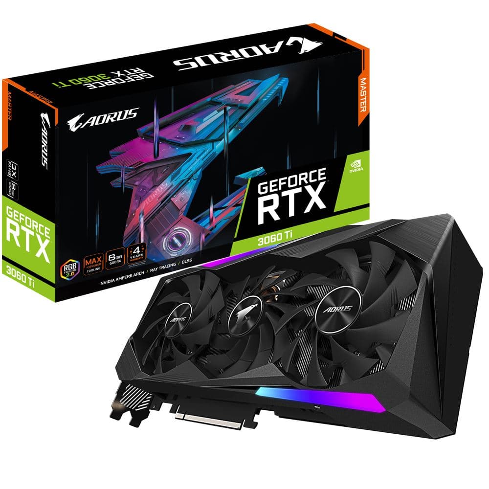 GIGABYTE AORUS GeForce RTX 3060 Ti MASTER 8G - Image 1
