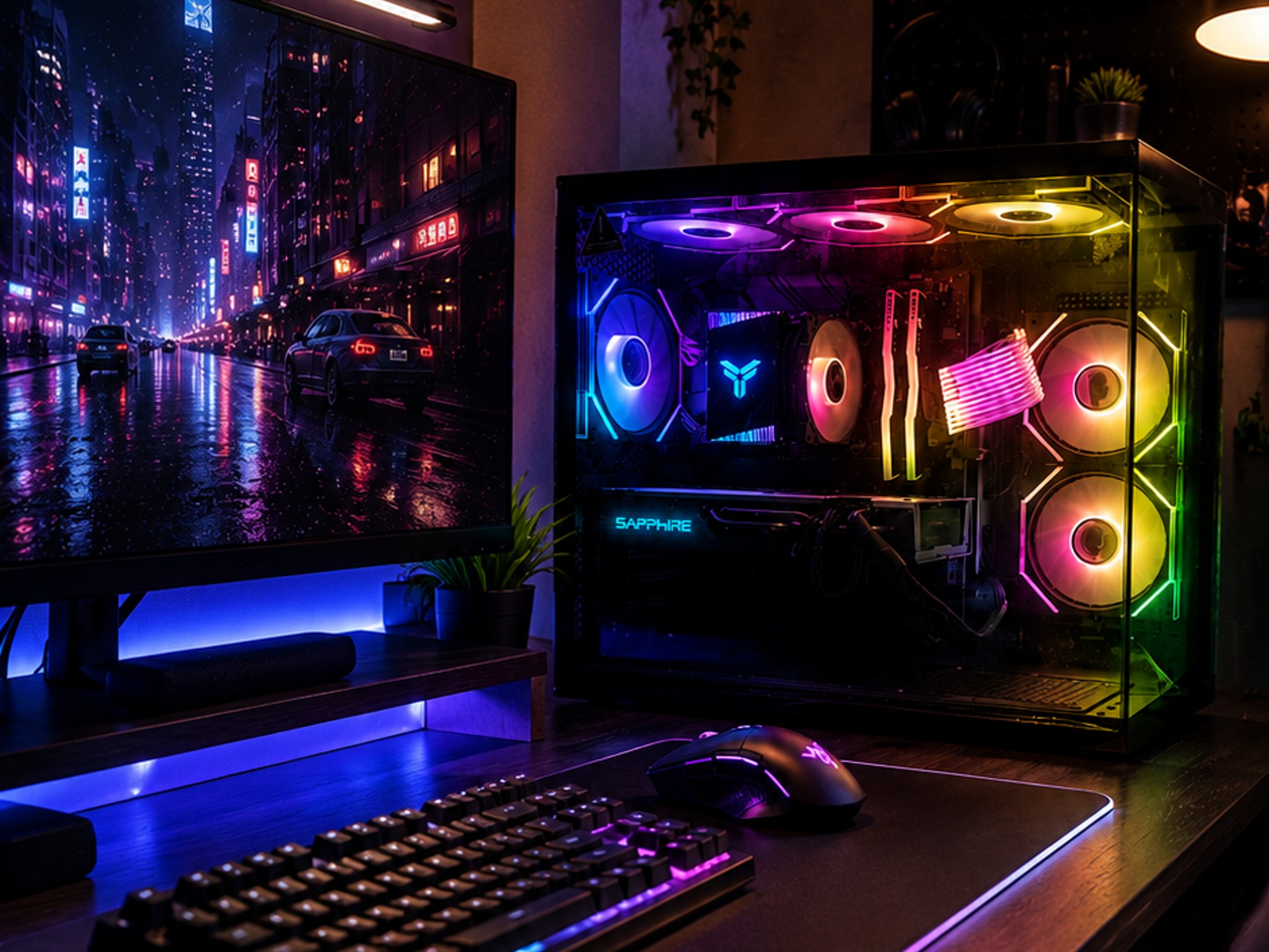 NEW Gaming PC | Ryzen 5 | Rx 580 OC | 16GB RAM | 1TB SSD | RGB | WINDOWS 11 PRO | Ready to Play