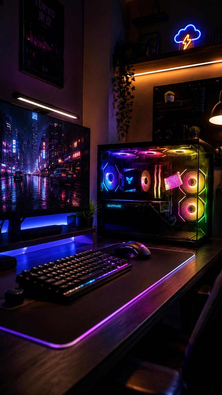 NEW Gaming PC | Ryzen 5 | Rx 580 OC | 16GB RAM | 1TB SSD | RGB | WINDOWS 11 PRO | Ready to Play