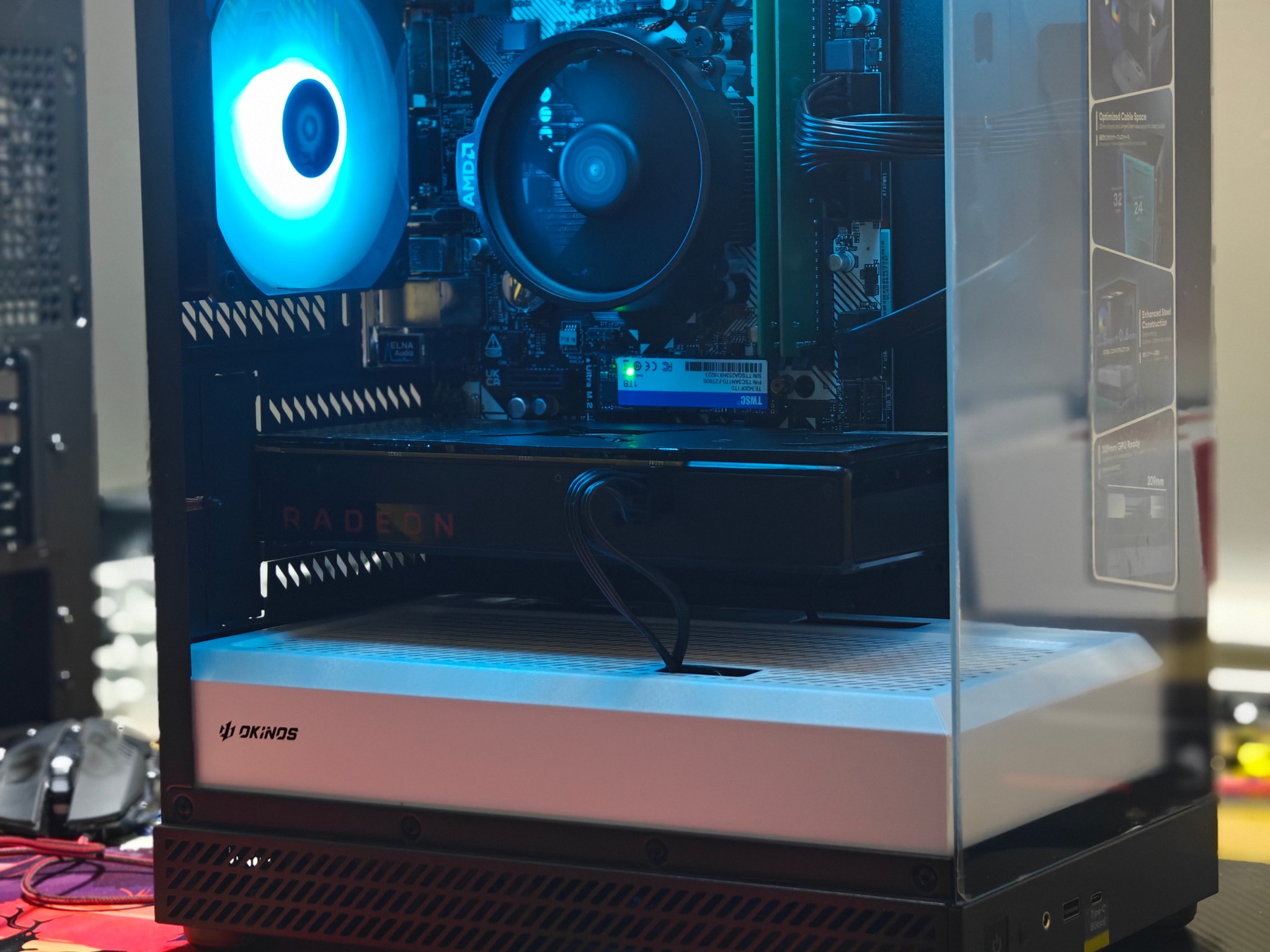 1080P WORKSTATION PC|AMD RYZEN 5 2600|16GB DDR4 3200|1TB NVME SSD|AMD RX 480 8GB|WINDOWS 11 HOME