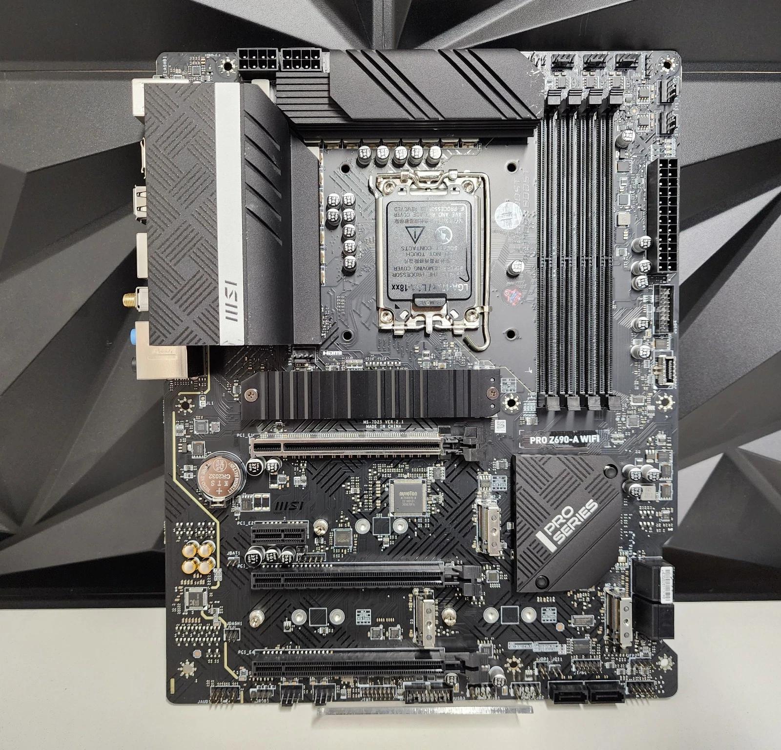 UPDATED BIOS MSI PRO Z690-A WiFi DDR5 LGA 1700 ATX Motherboard