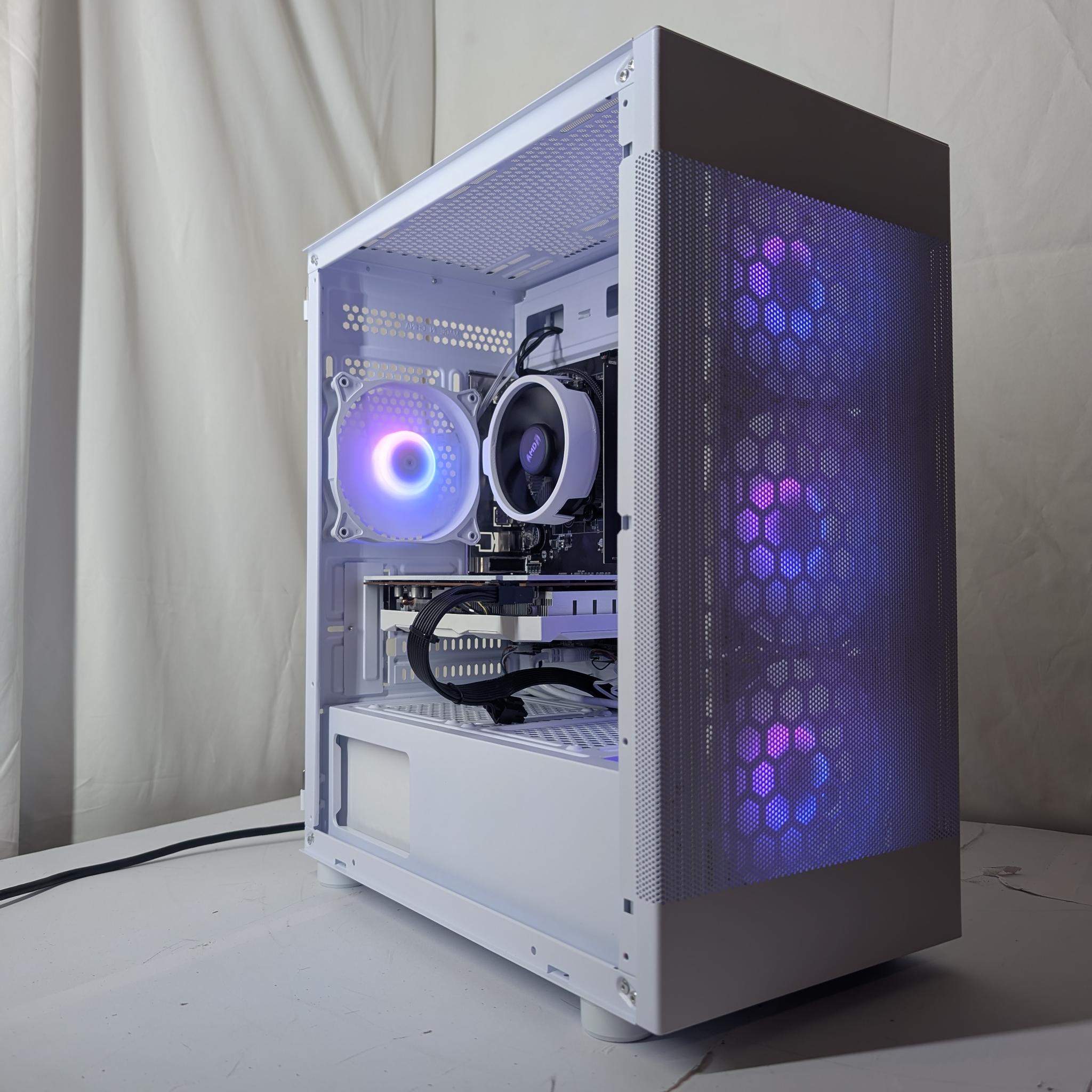 RX 6600XT | RYZEN 5 2600 | 500GB NVME | 16GB ddr4 | ALL WHITE