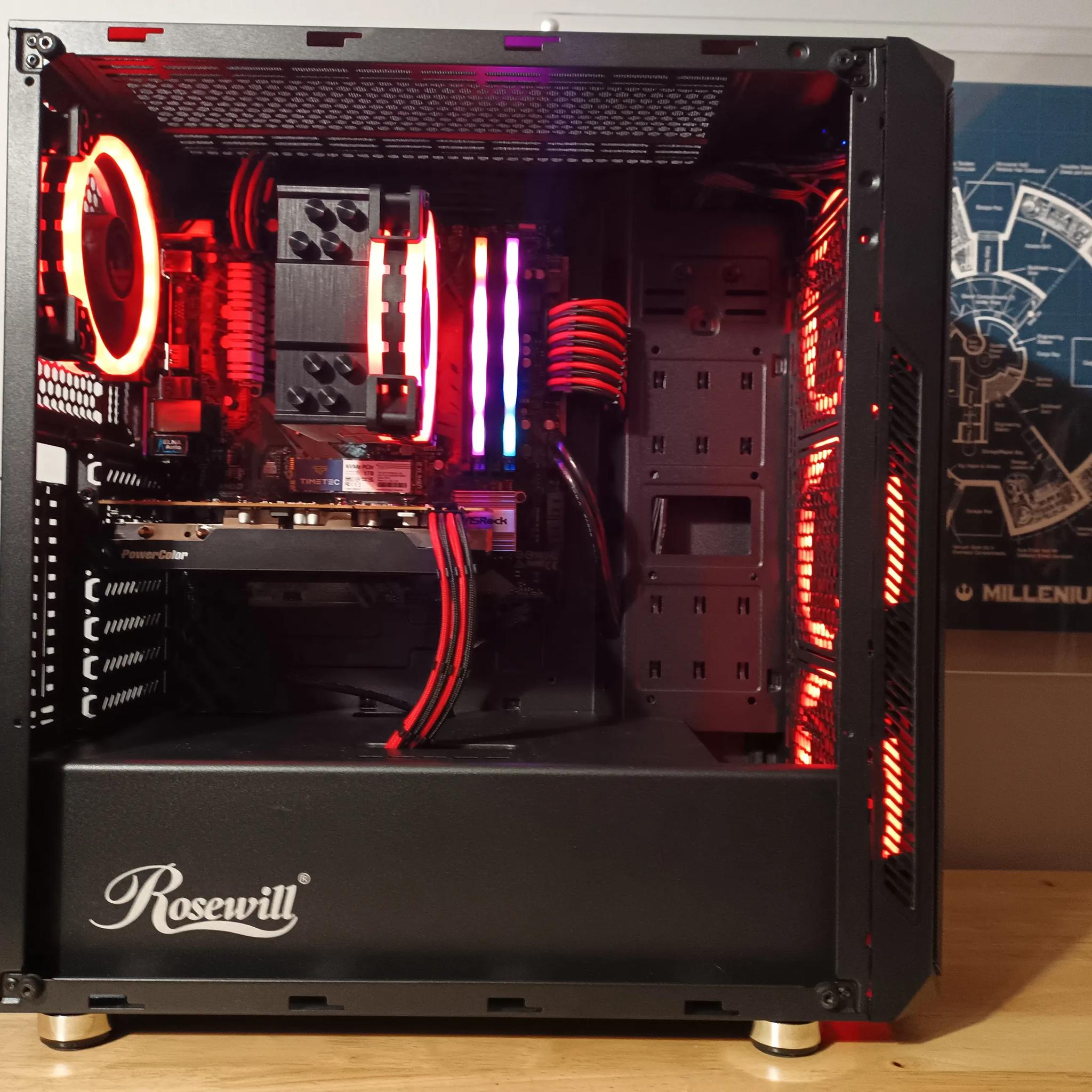Gaming PC - Ryzen 5 5500, RX 6600XT, 32GB RAM / 1tb NVME SSD