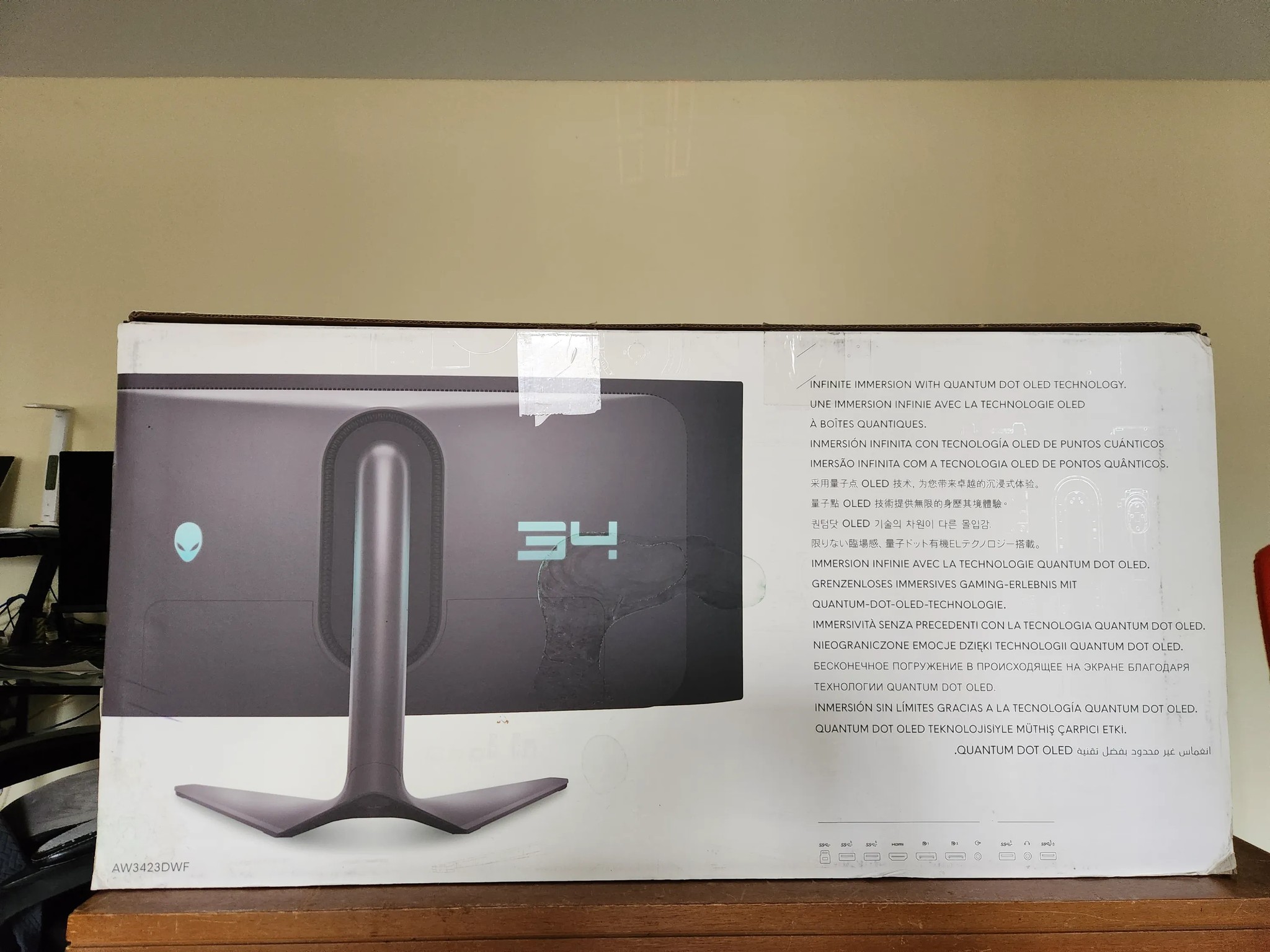 Alienware - AW3423DWF 34" QD-OLED Curved 165Hz .1-ms Ultrawide