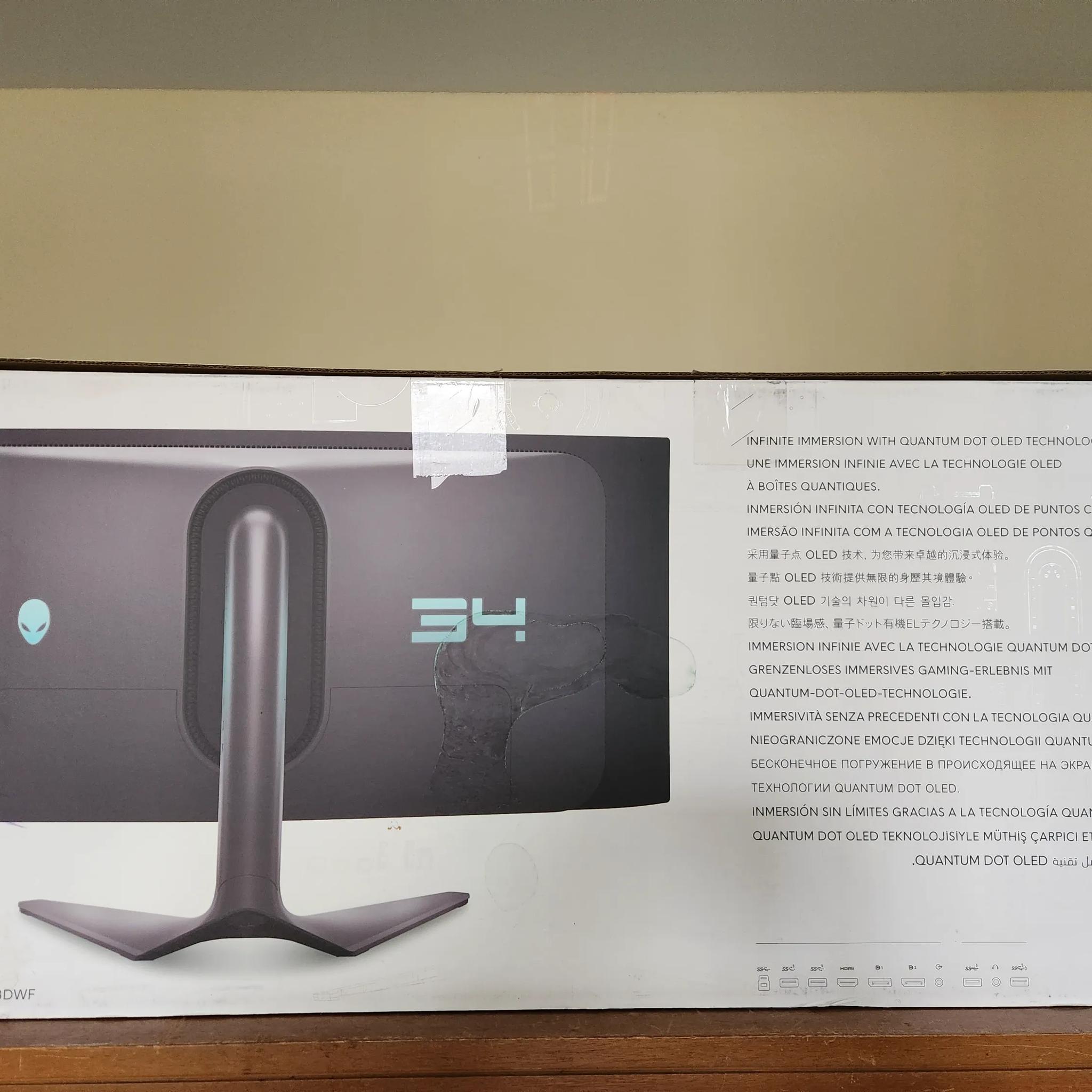 Alienware - AW3423DWF 34" QD-OLED Curved 165Hz .1-ms Ultrawide