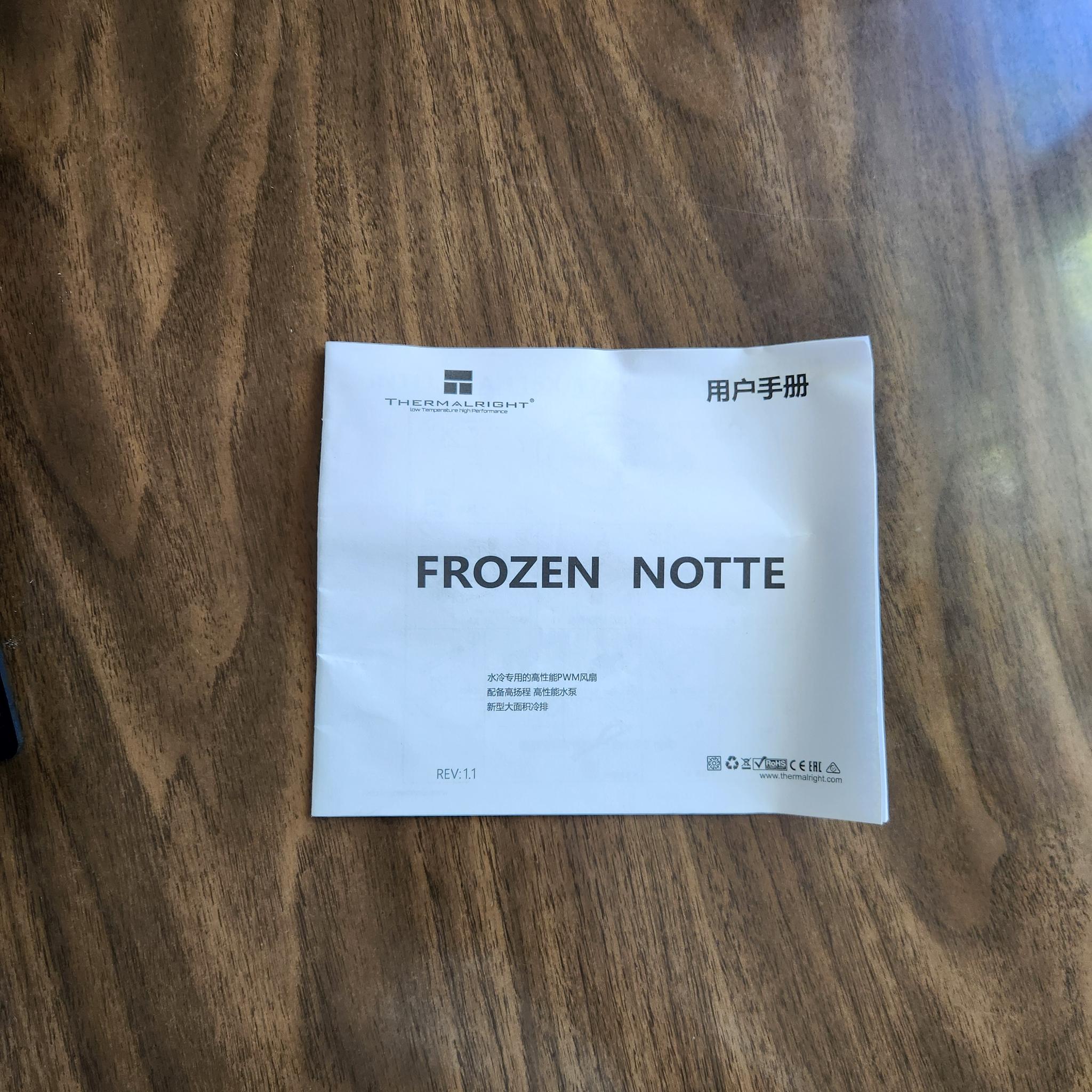 Thermalright Frozen Notte 360 Black ARGB V2 Liquid Cooler | Missing Accessories
