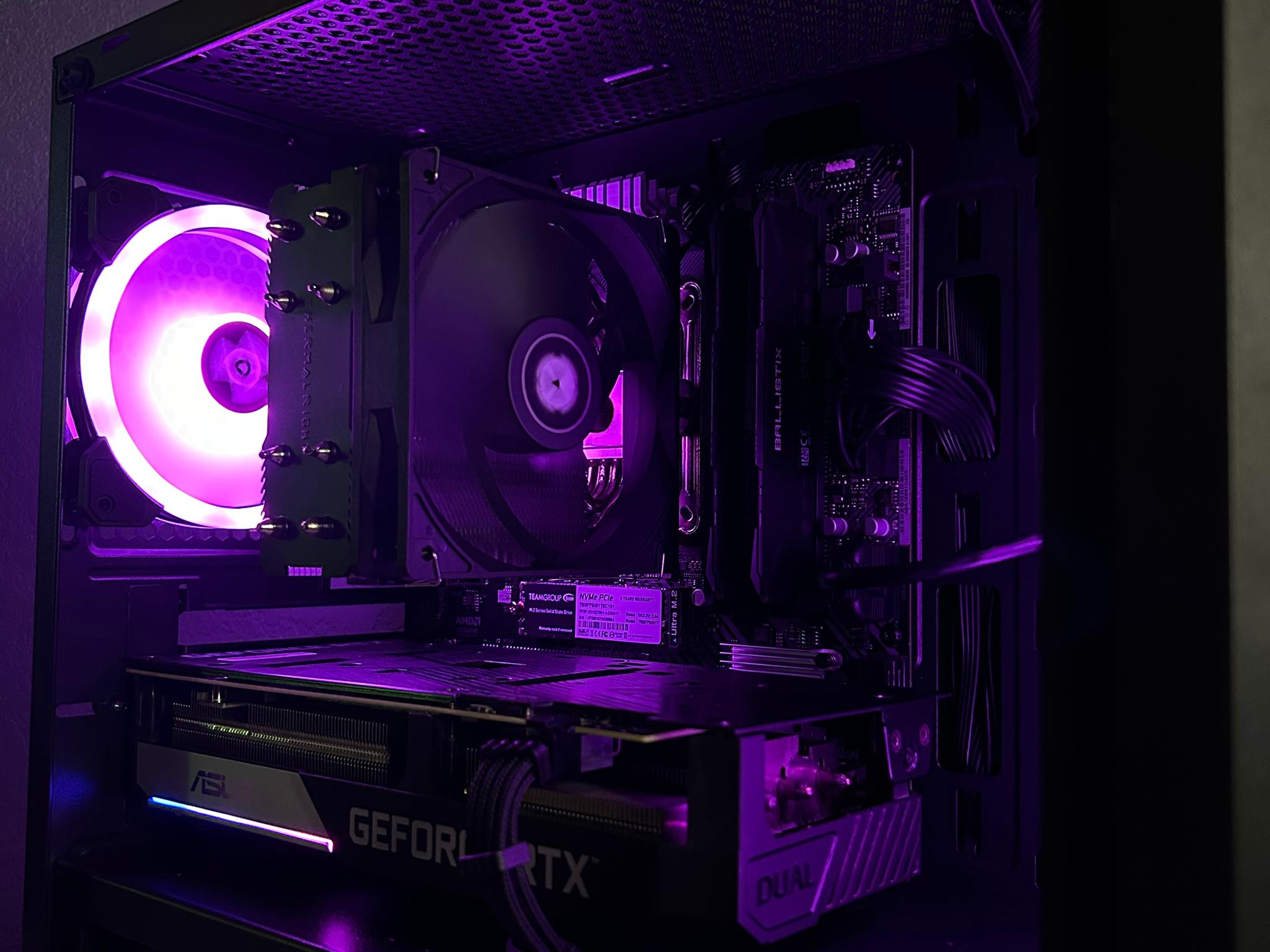 ⚫️🟣⚫️ | RTX 3060 Ti | Ryzen 5 5600 | 16GB Crucial Ballistix 3200Mhz